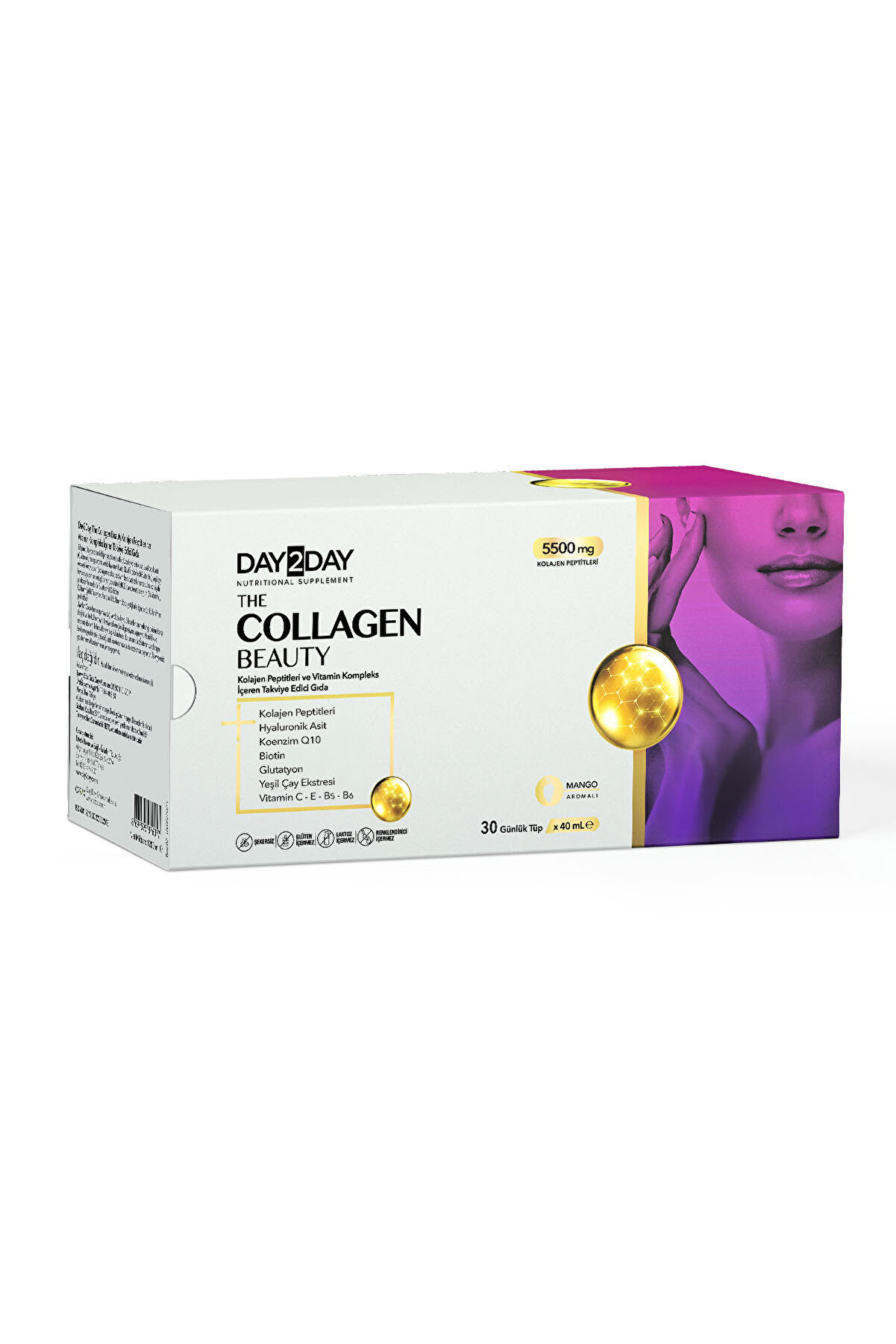 The Collagen Beauty 30 Tüp 40 ml 5500 MG Mango