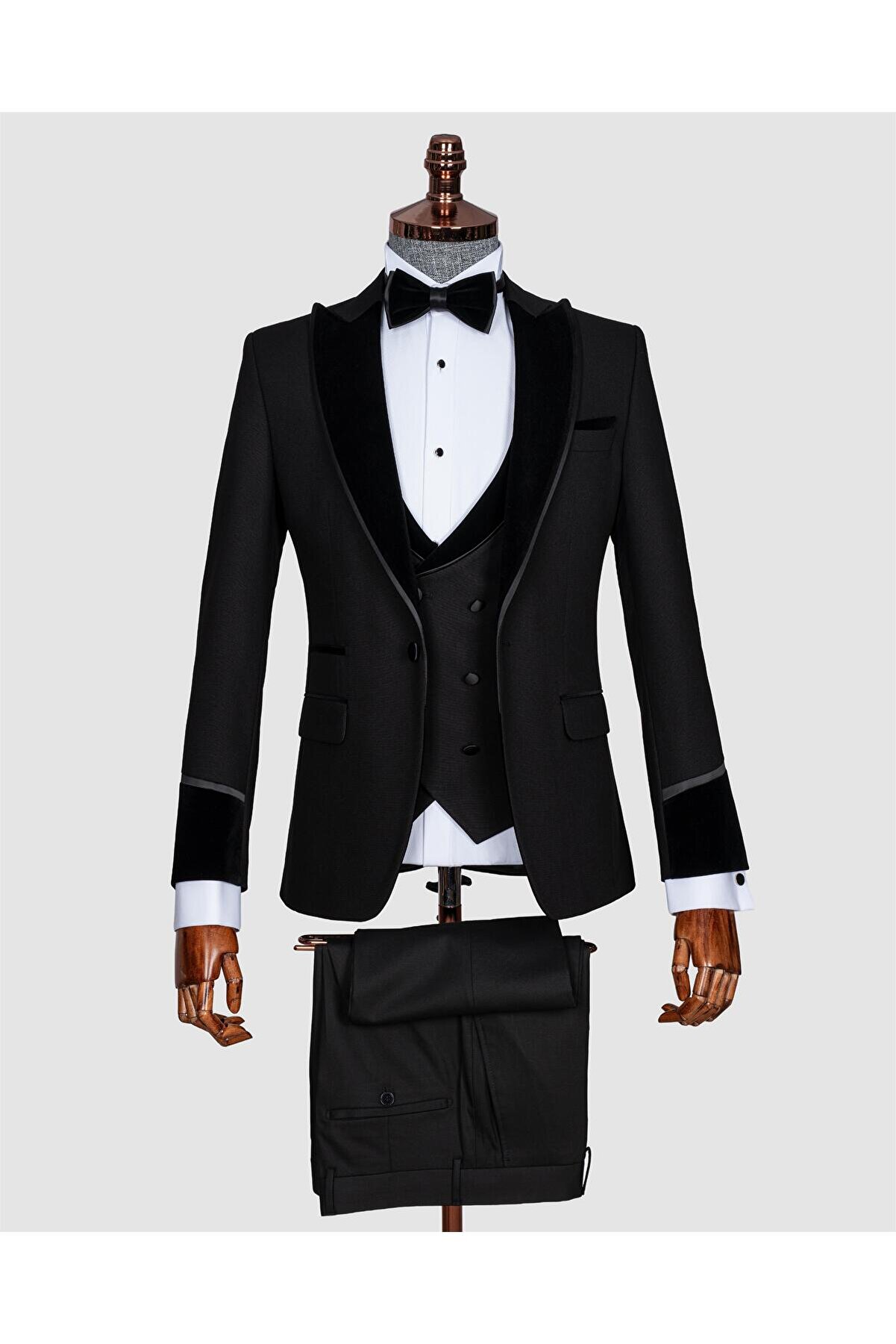 Erkek Slim Fit Luxury Smokin &amp; Damatlık