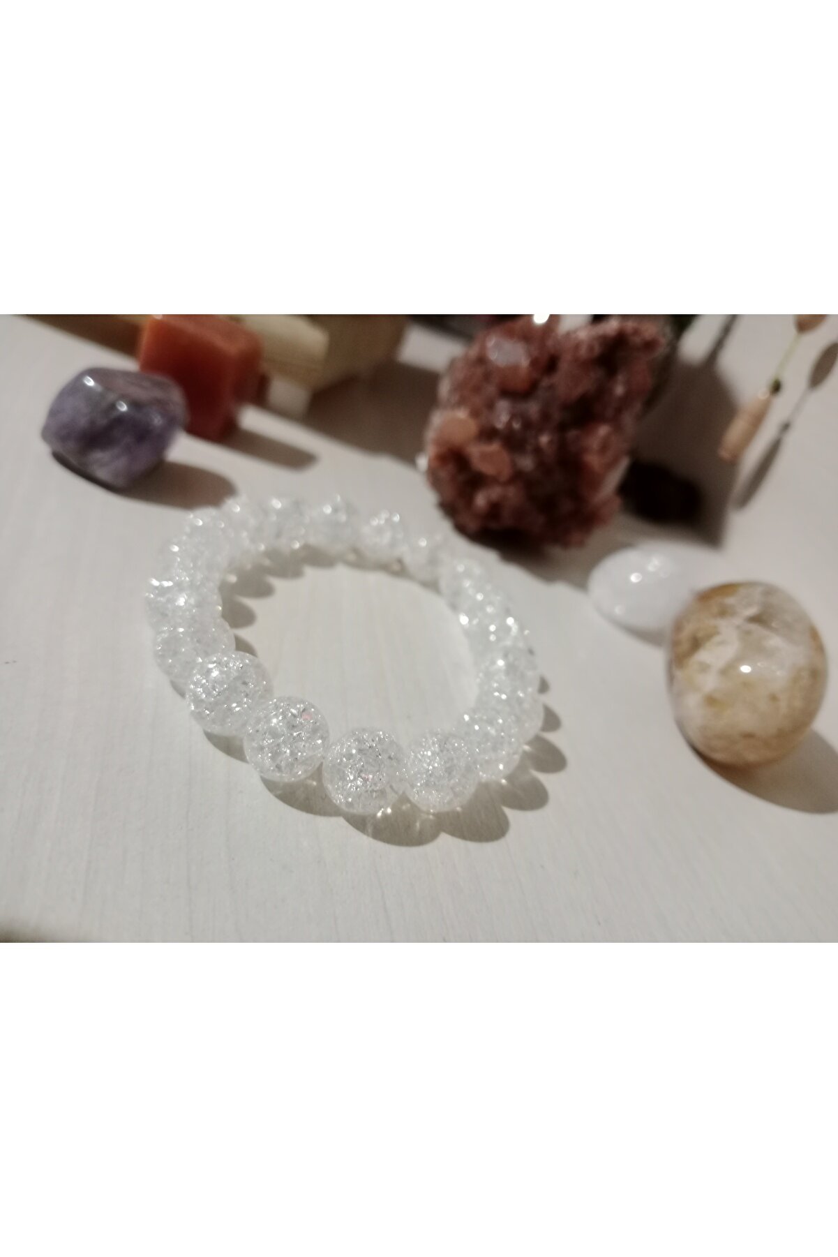 10mm şifalı necef taşı & 100%100 doğal taş - Elastik ipli