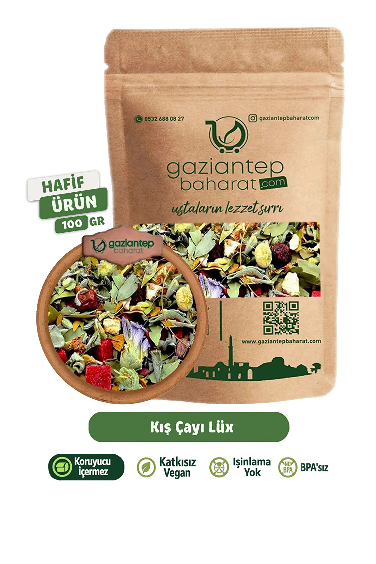 Kış Çayı 100gr - Sıcak Ve Ferahlatıcı, Doğal Baharat Karışımı