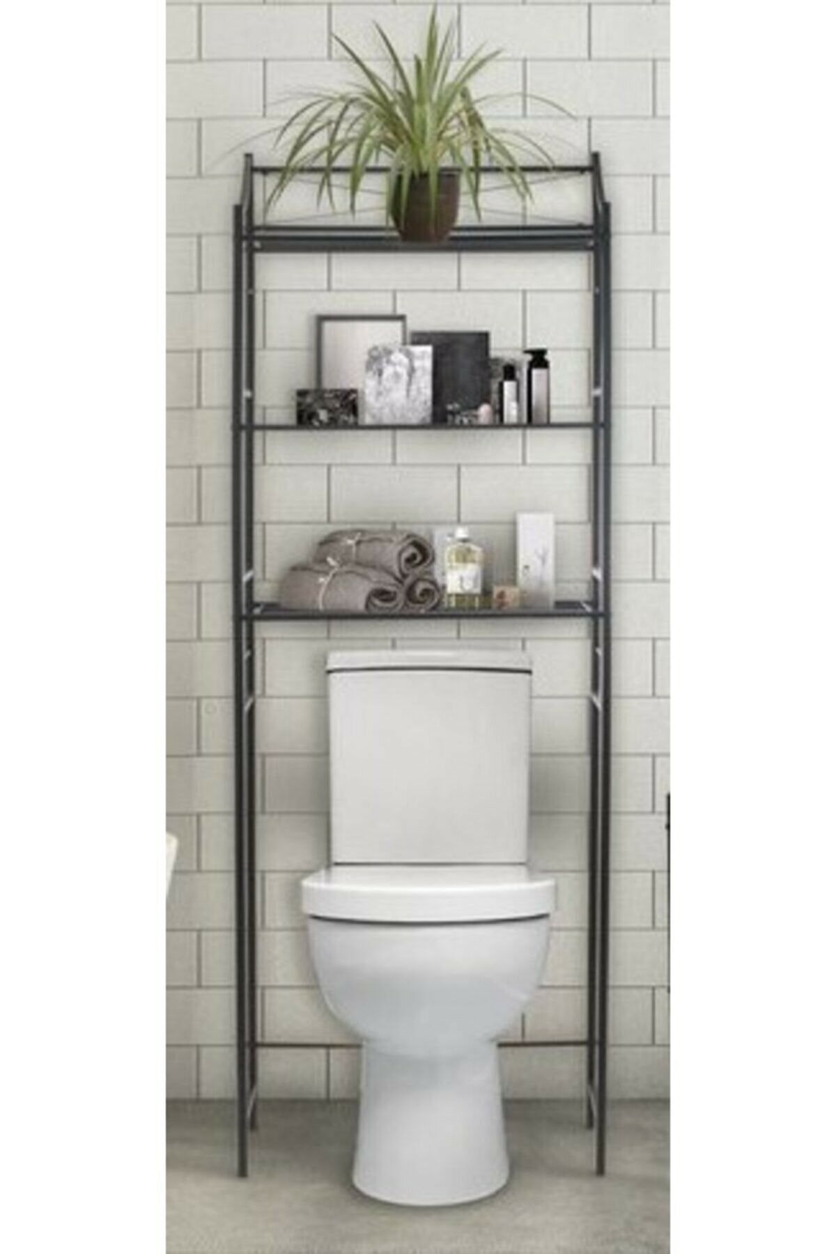 Retodesing Metal Wc Arka Rafı, Banyo Klozet Rafi, Kağıtlık