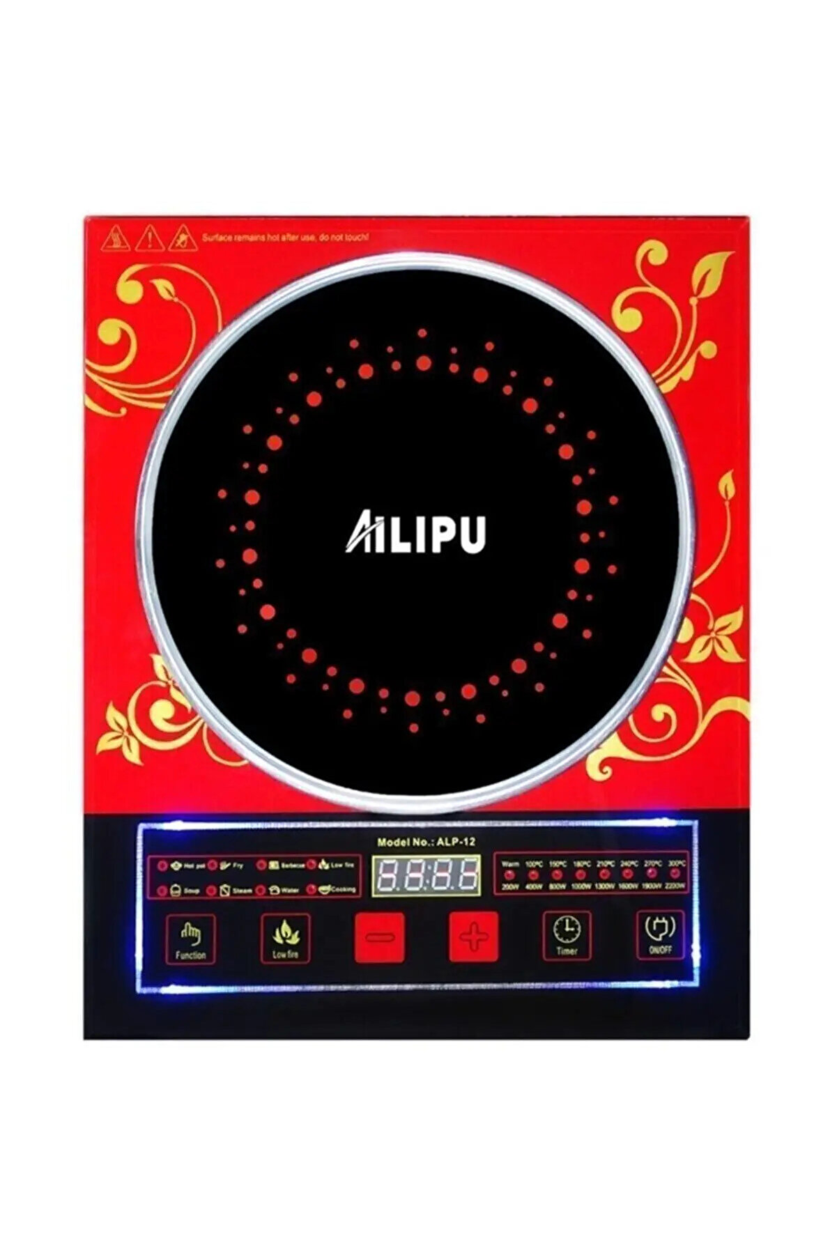 Ailipu Dokunmatik Tek Göz Elektrikli Indüksiyon Ocak Profesyonel Ev, Ofis Vb Için Tezgah Üstü Ocak