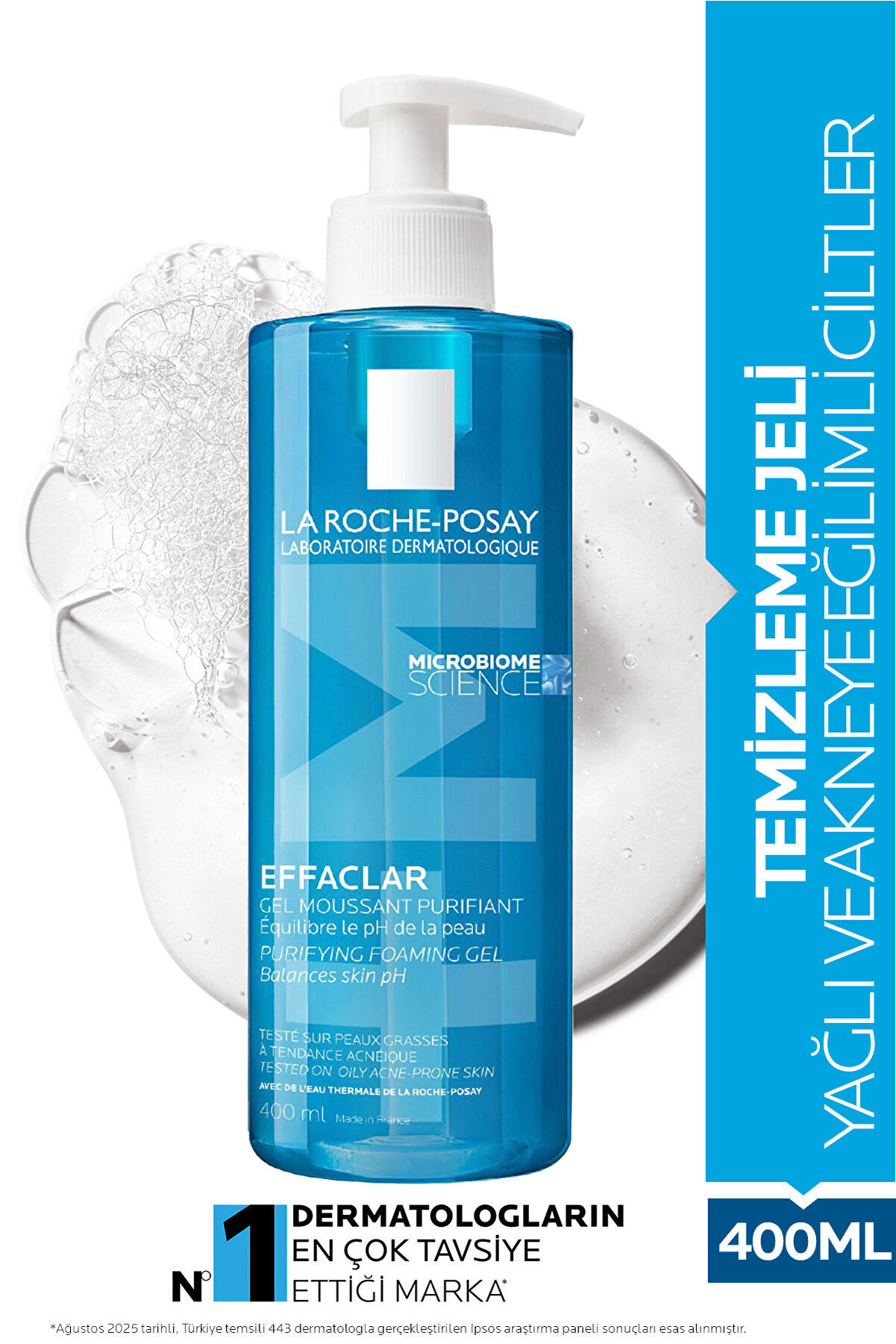 La Roche-Posay Effaclar Temizleme Jel 400ml- Yağlı ve Akneye Eğilimli Citler