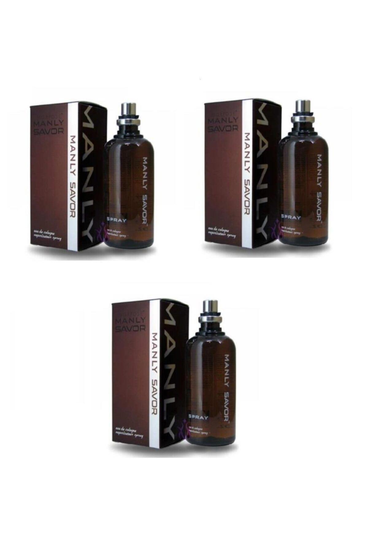 Manly Savor Edc Erkek Parfüm 125ml Kahve X 3 Adet