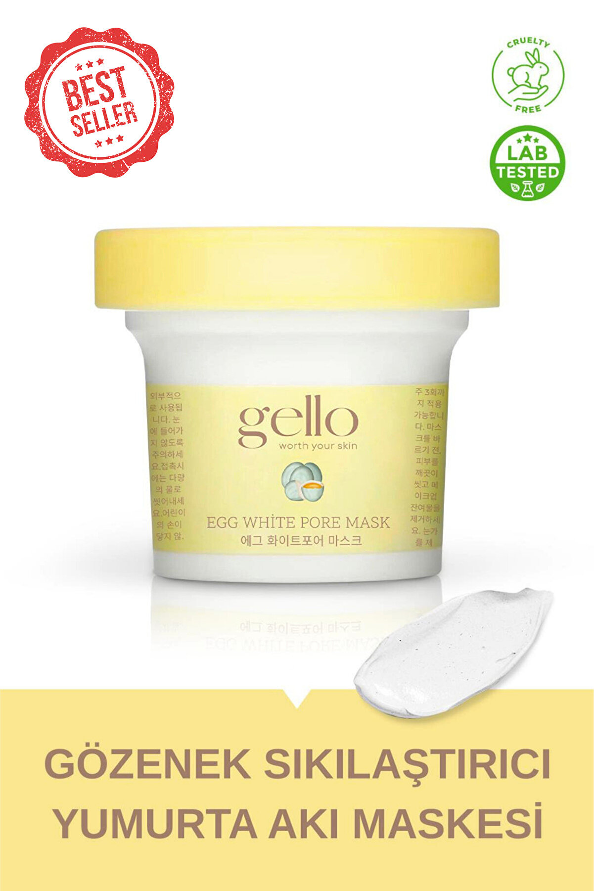 Gözenek Sıkılaştırıcı Yumurta Akı Maskesi - Egg White Pore Mask