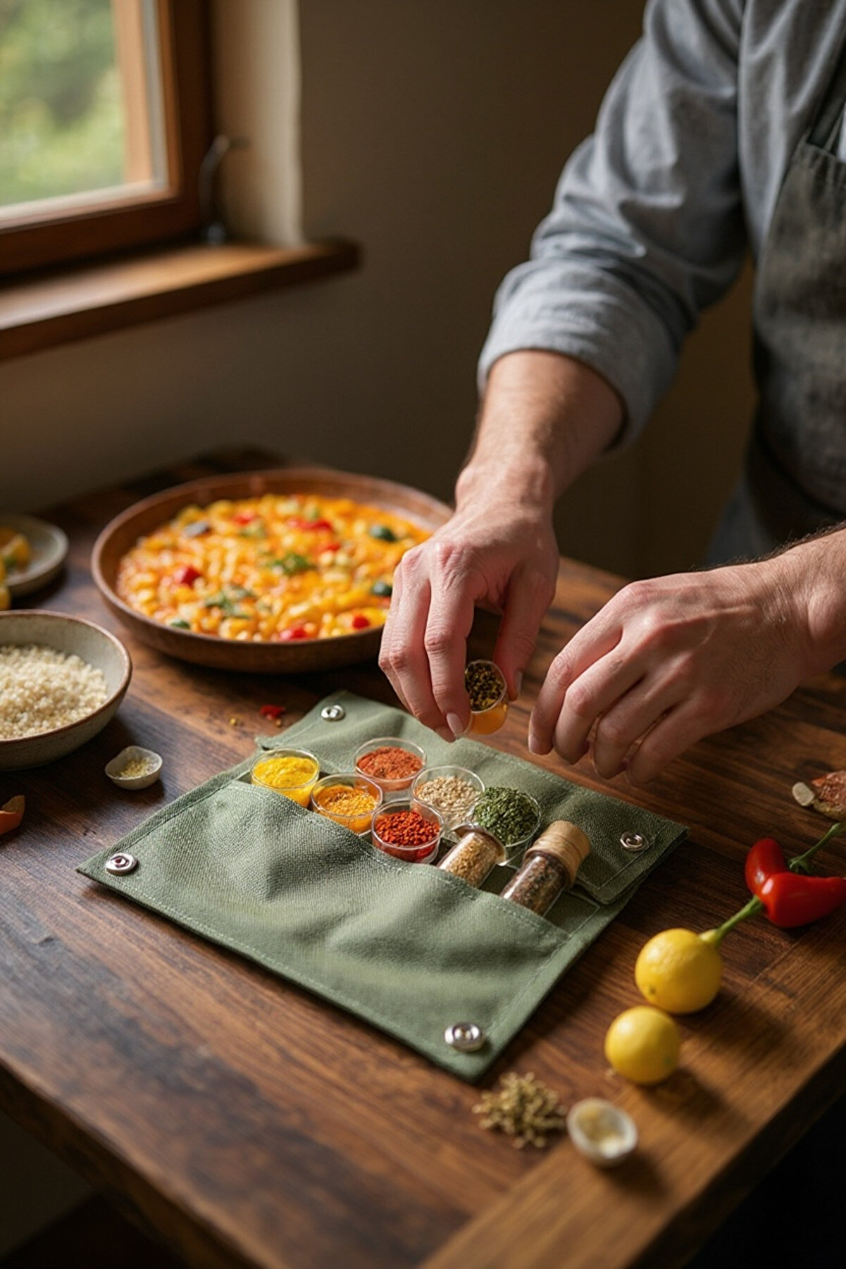 Çantalı Kamp Baharatlık Seti Kamp Malzemeleri Su Geçirmez Çadır Karavan