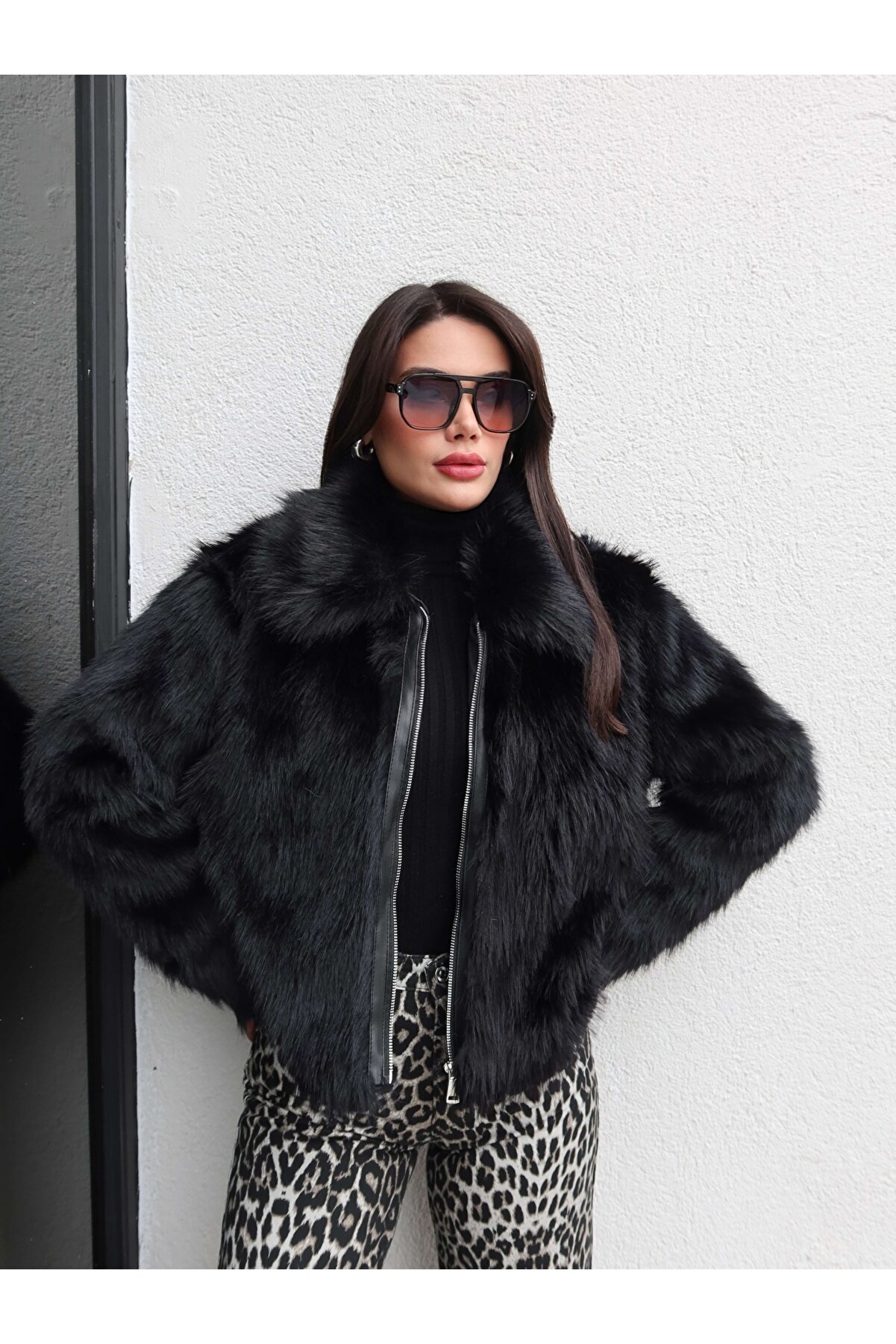 Fermuar Detay İthal Kürk