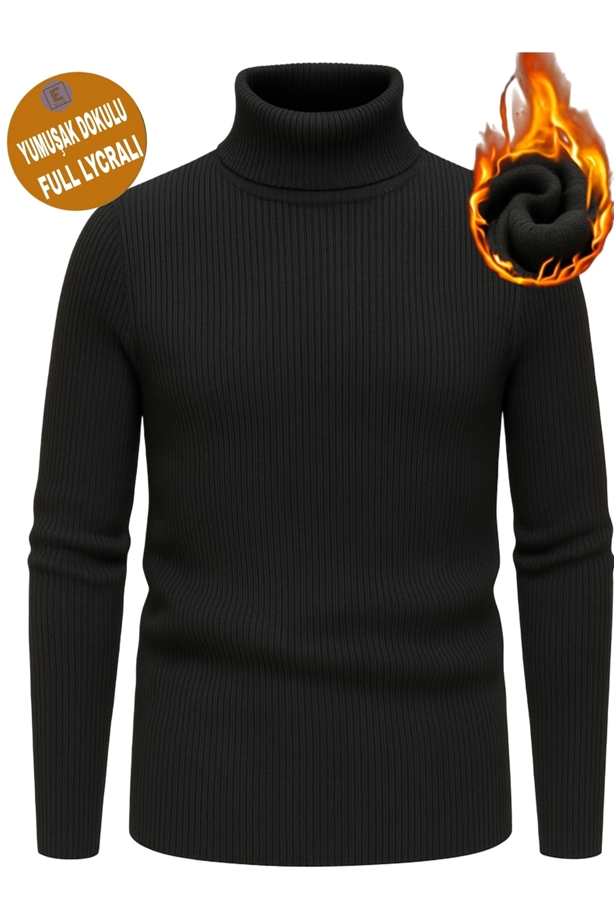 Erkek Balıkçı Yaka Kazak Erkek Tam Balıkçı Yaka Boğazlı Kazak