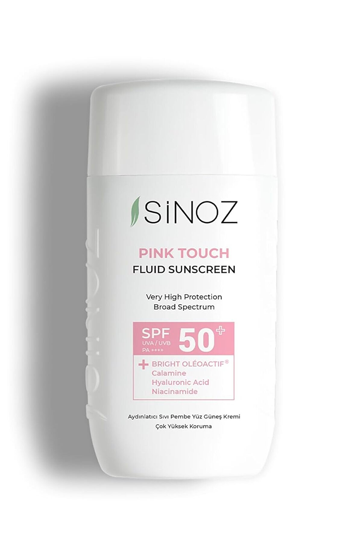 Spf50 Pink Touch Aydınlatıcı Sıvı Yüz Güneş Kremi Yeni Nesil Güneş Filtreleri Hibrit Formül