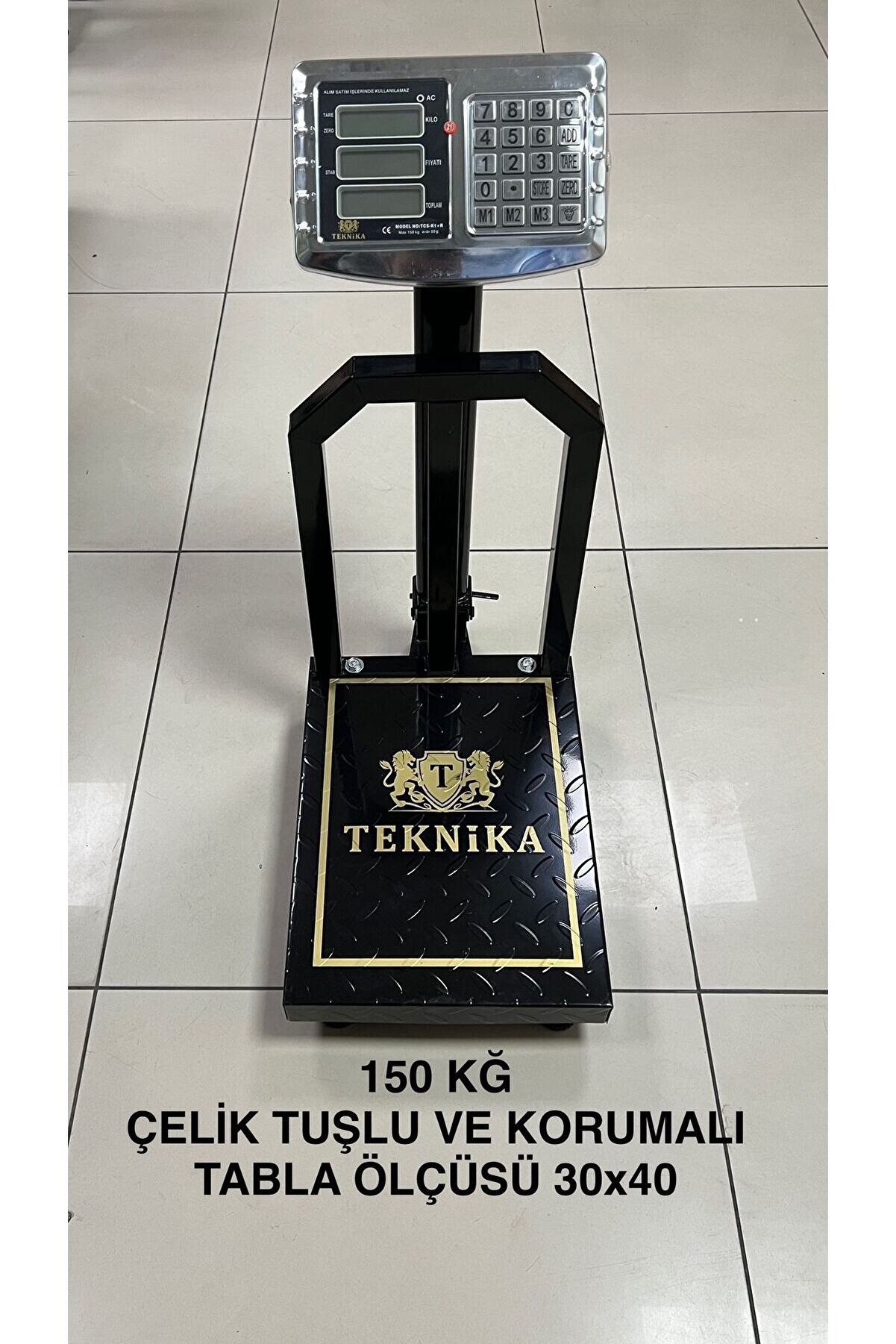 KORUMAL I 150 Kg Hassasiyetli Dijital Elektronik Terazi Kantar Katlanabilir Gövdeli Terazi