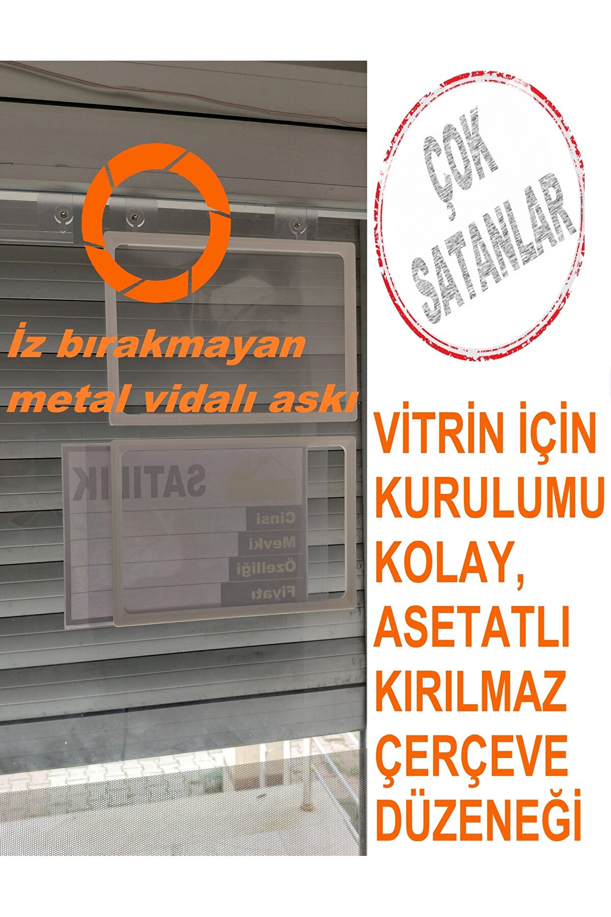 A4 EBAT VİTRİN ÇERÇEVELERİ 6ADET