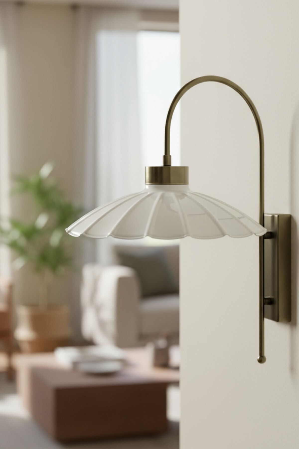 Risso Beyaz Metal Rustik E27 Tekli Duvar Aplik