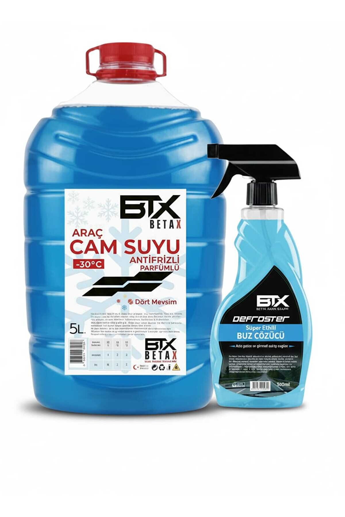 Antifrizli Cam Suyu -30 Derece 5 lt - Buz Çözücü Sprey 500ml