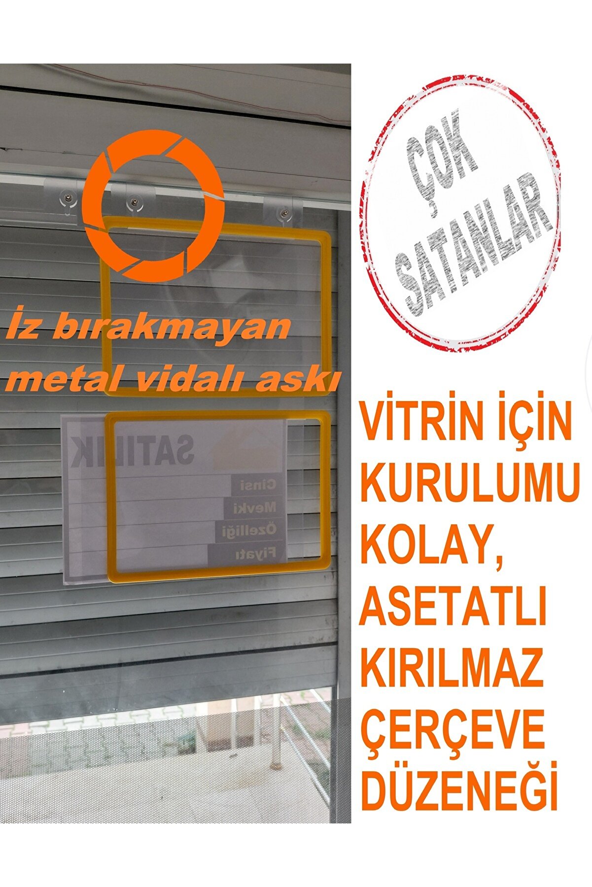 A4 EBAT VİTRİN ÇERÇEVELERİ 6ADET