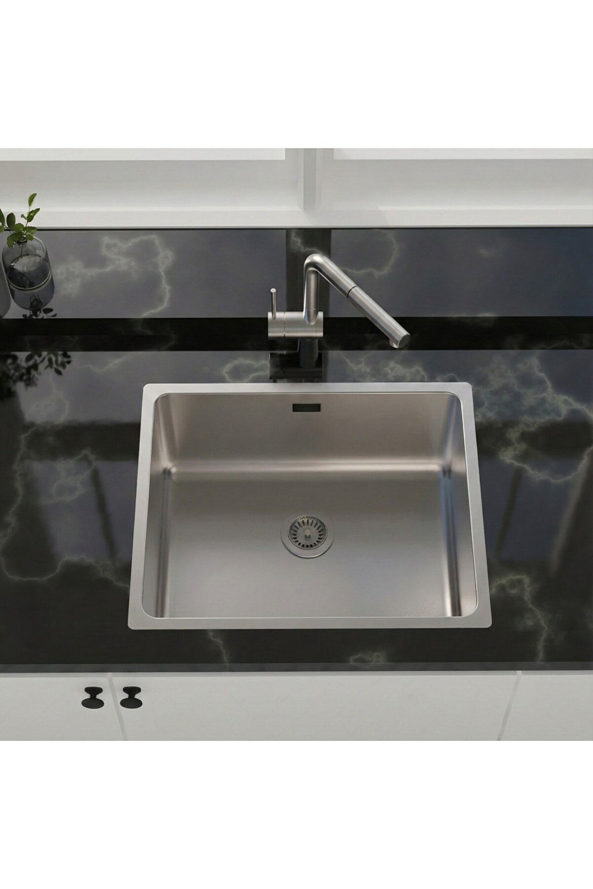 Paslanmaz Çelik Evye (AS 359) 5 Yıl Garanti. Ücretsiz Kargo. Sifon Takımı Hediye