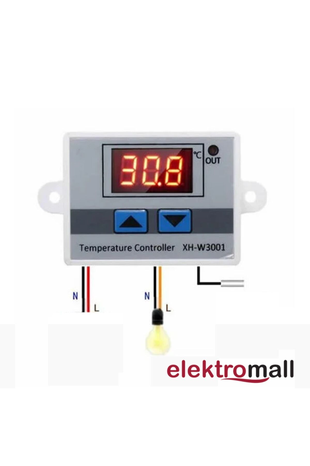 Xh-w3001 220v Ac Dijital Termostat Akvaryum Kuluçka Makinesi