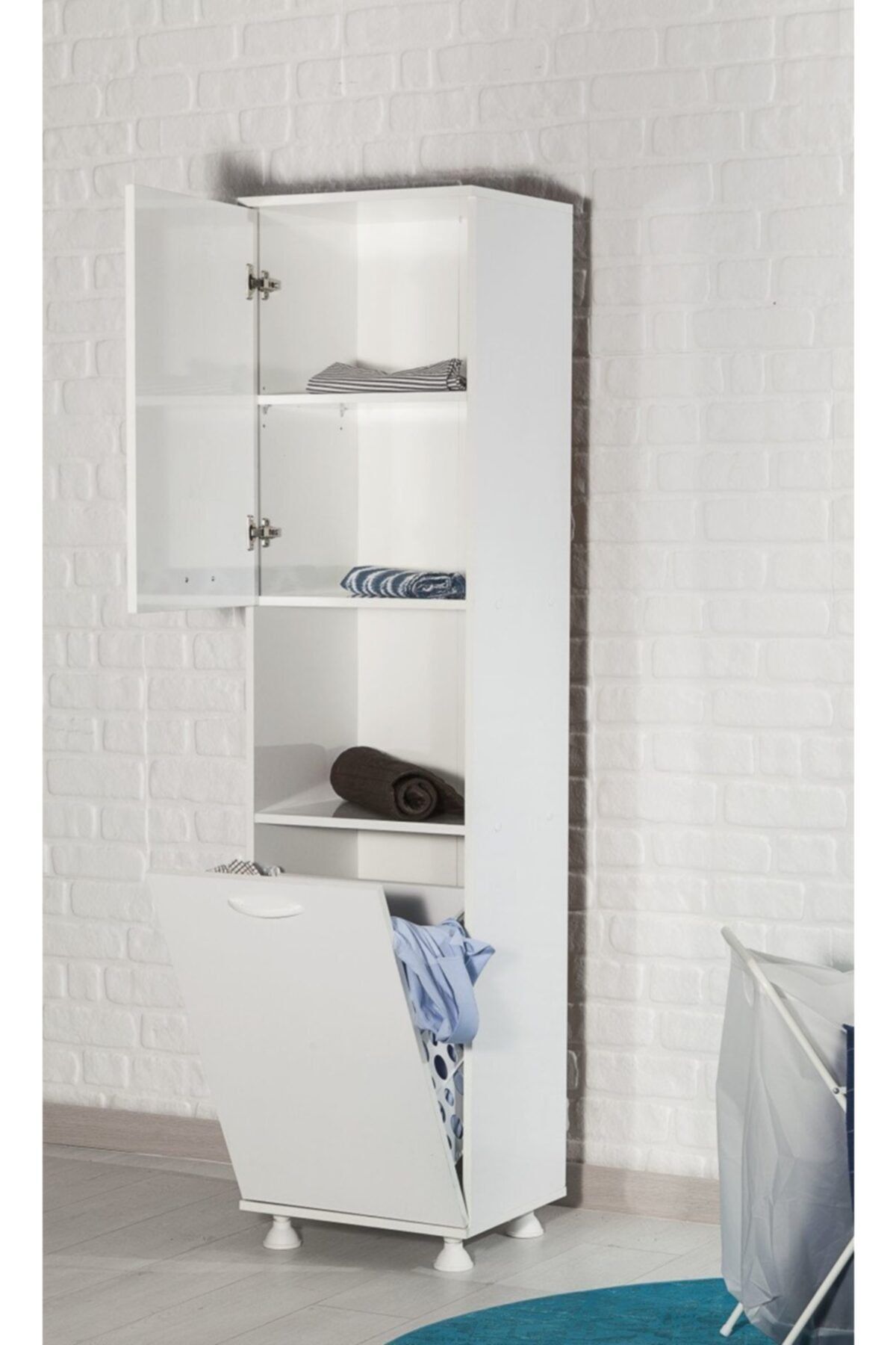 Home Mina Çok Amaçlı Banyo Dolabı -beyaz