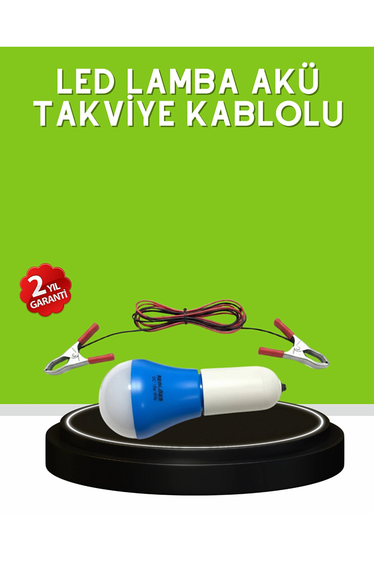 12V LED Ampul Anahtarlı Kablolu Pratik Aydınlatma