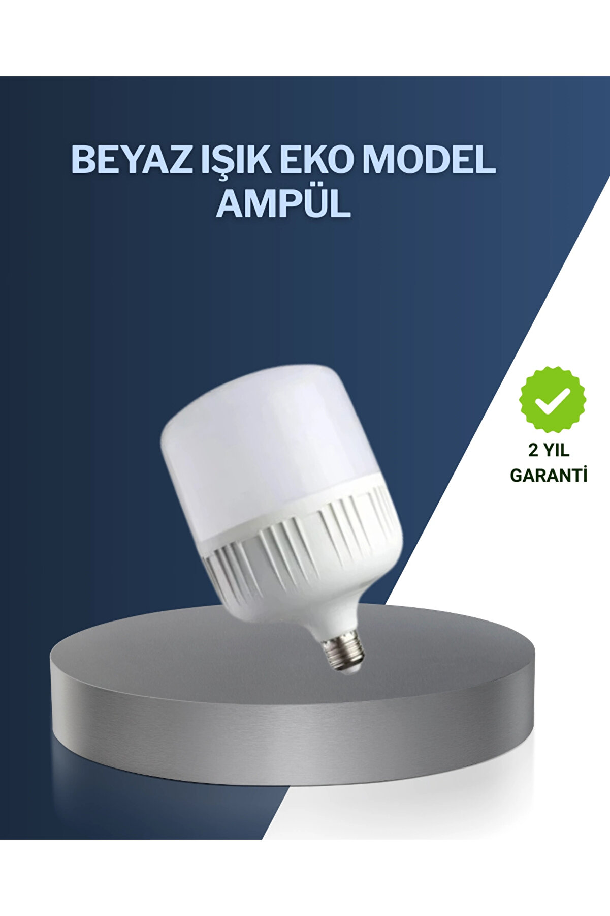 Uzun Ömürlü Şarjlı LED Ampul 30 Watt Güçlü Aydınlatma
