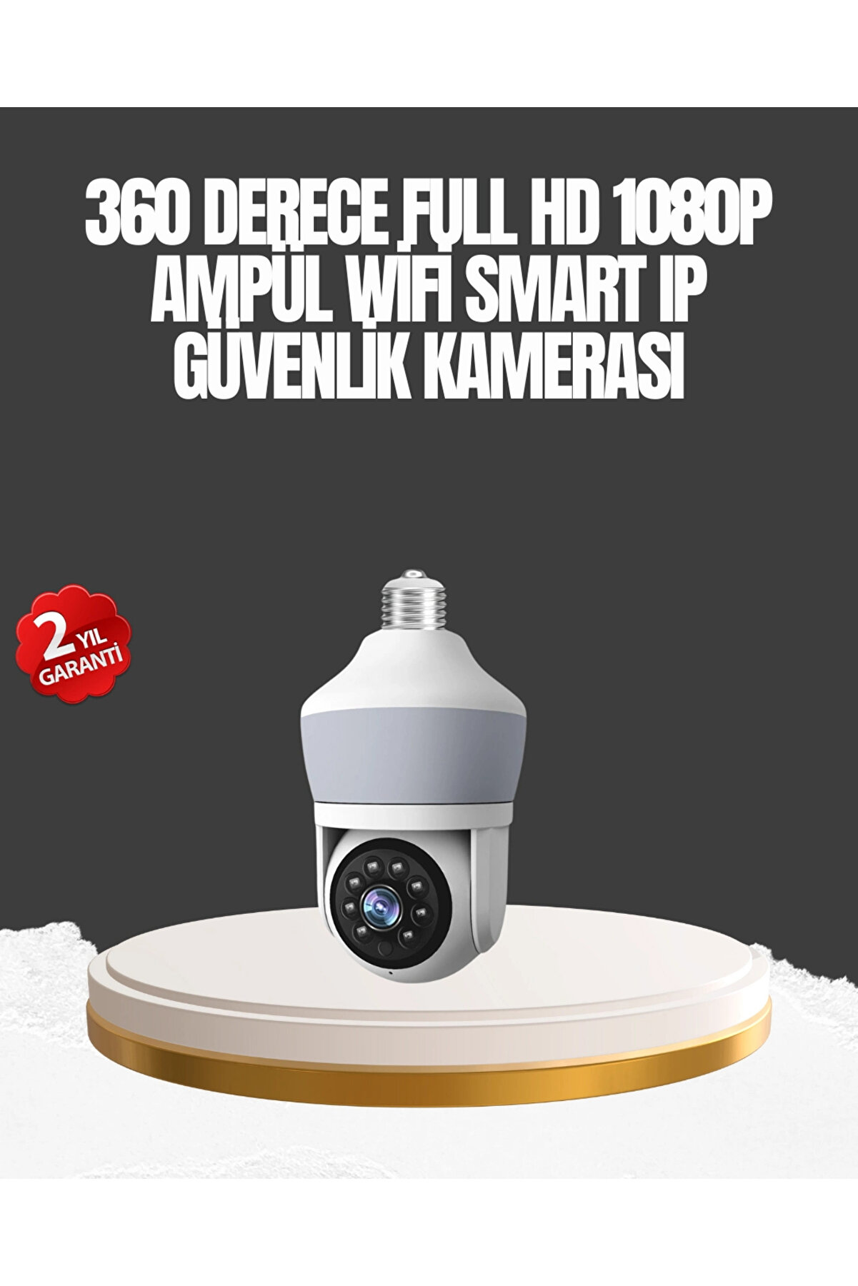 Gece Görüşlü Mobil Uygulamalı Akıllı Ampül Kamera