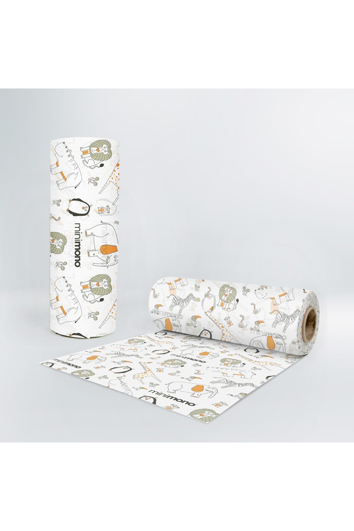 Mama Sandalyesi Örtüsü Orman Hayvanları 3 Adet 10'lu Rulo