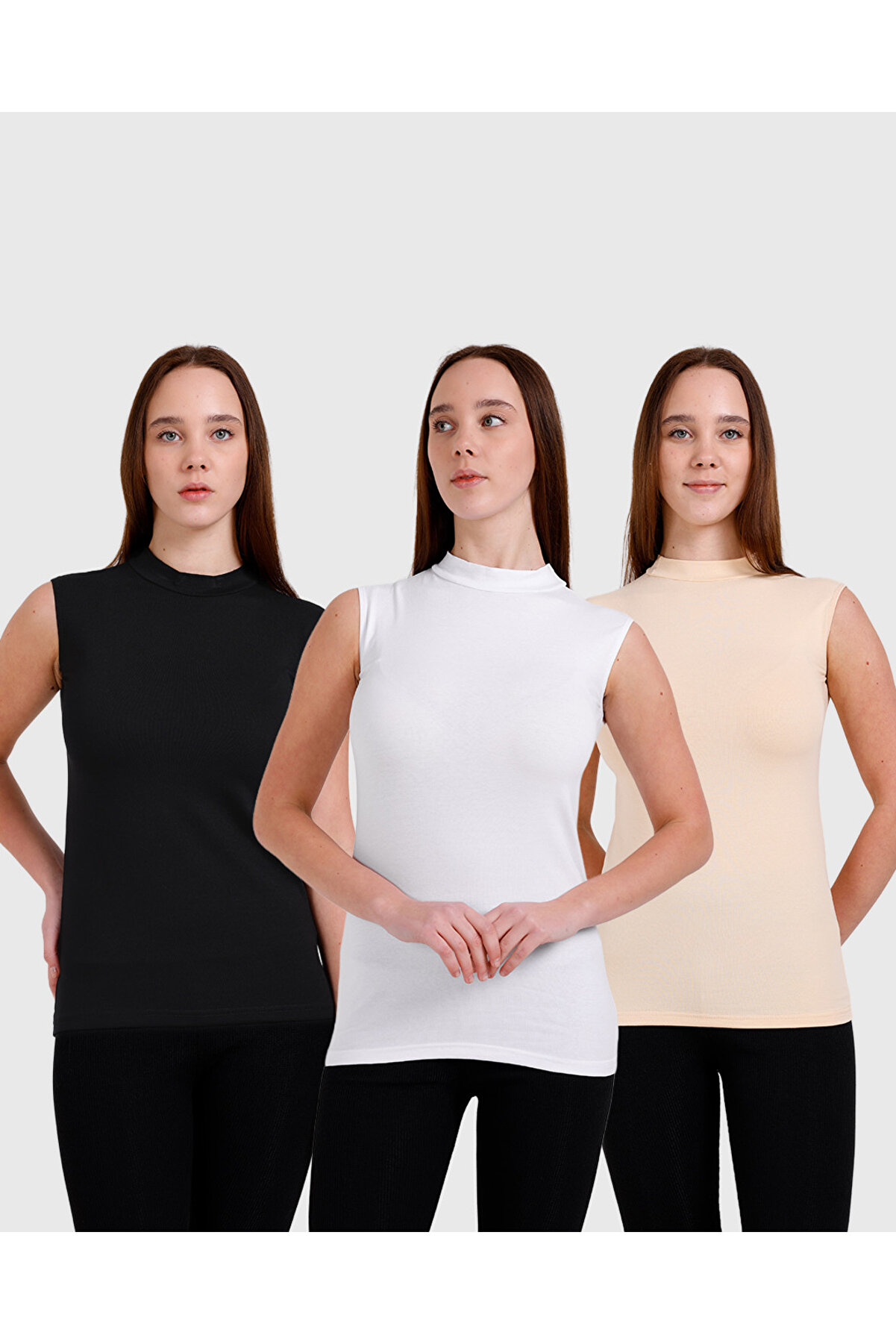 KADIN SIFIR KOL BOĞAZLI BODY 3LÜ SET EKONOMİK VE UYGUN