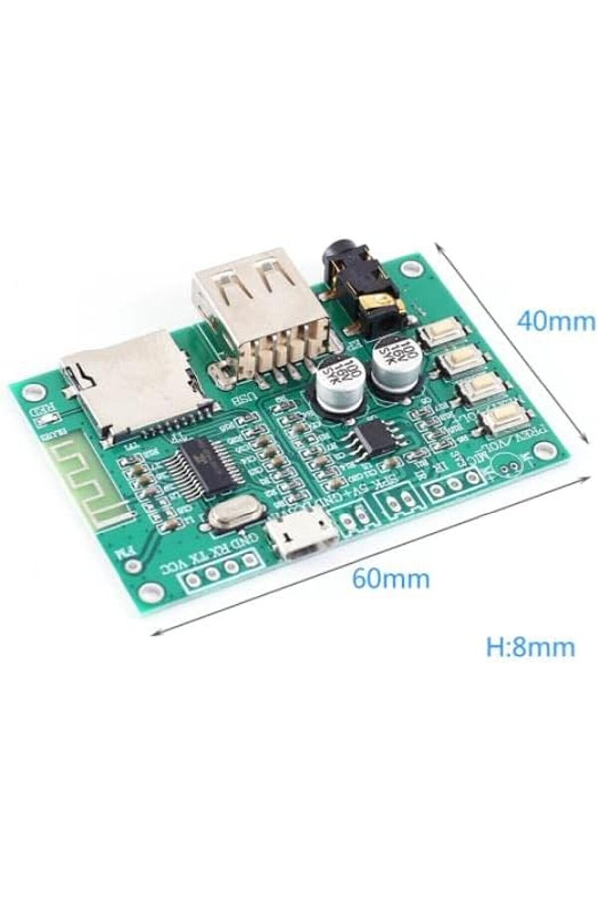 Ecoshopf BT-201 MP3 Bluetooth 5.0 dijital güç amplifikatörü modülü 1220559