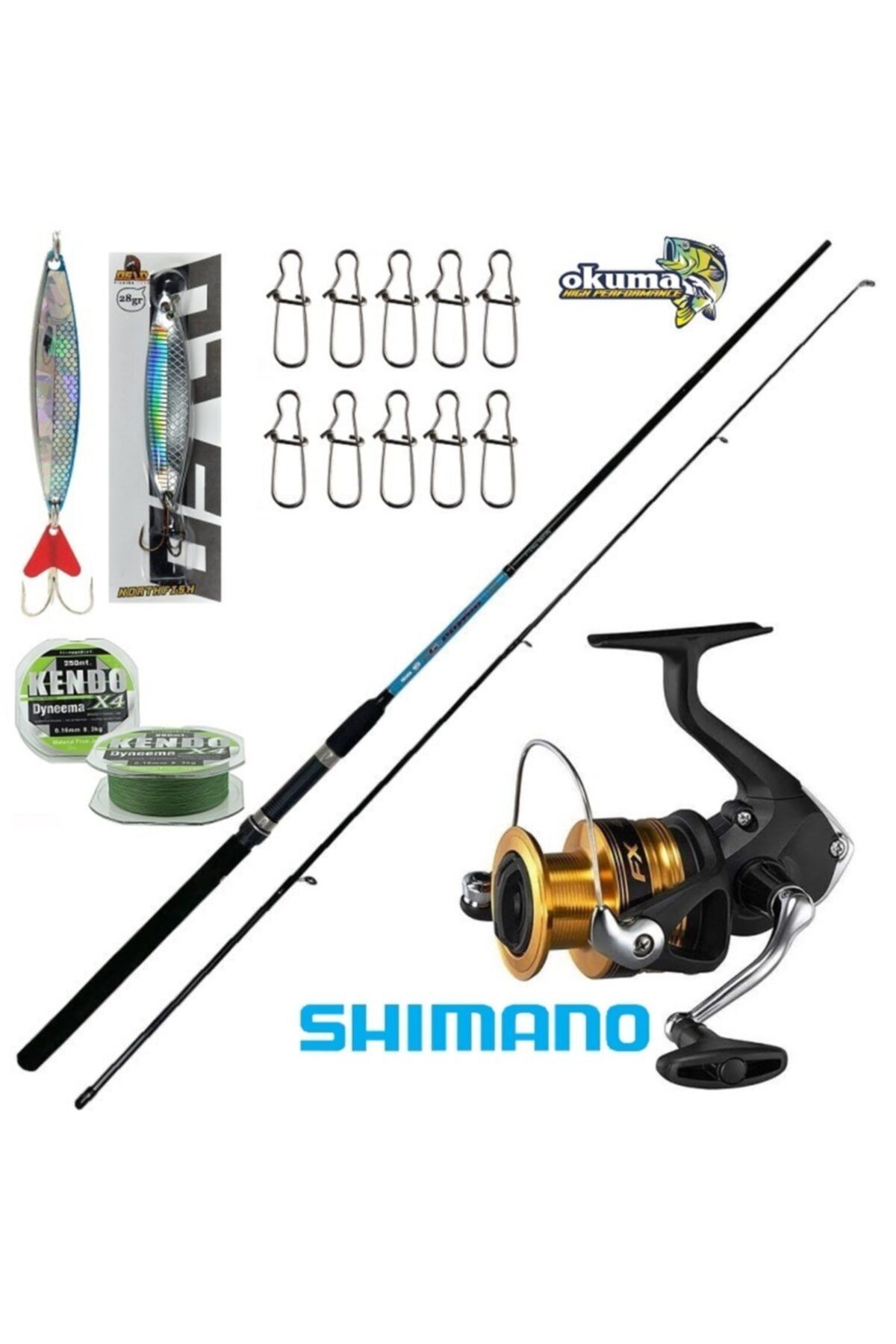 Shimano Fx 4000 G-power 270 Cm 7-35 gr Spin Olta Takımı Seti