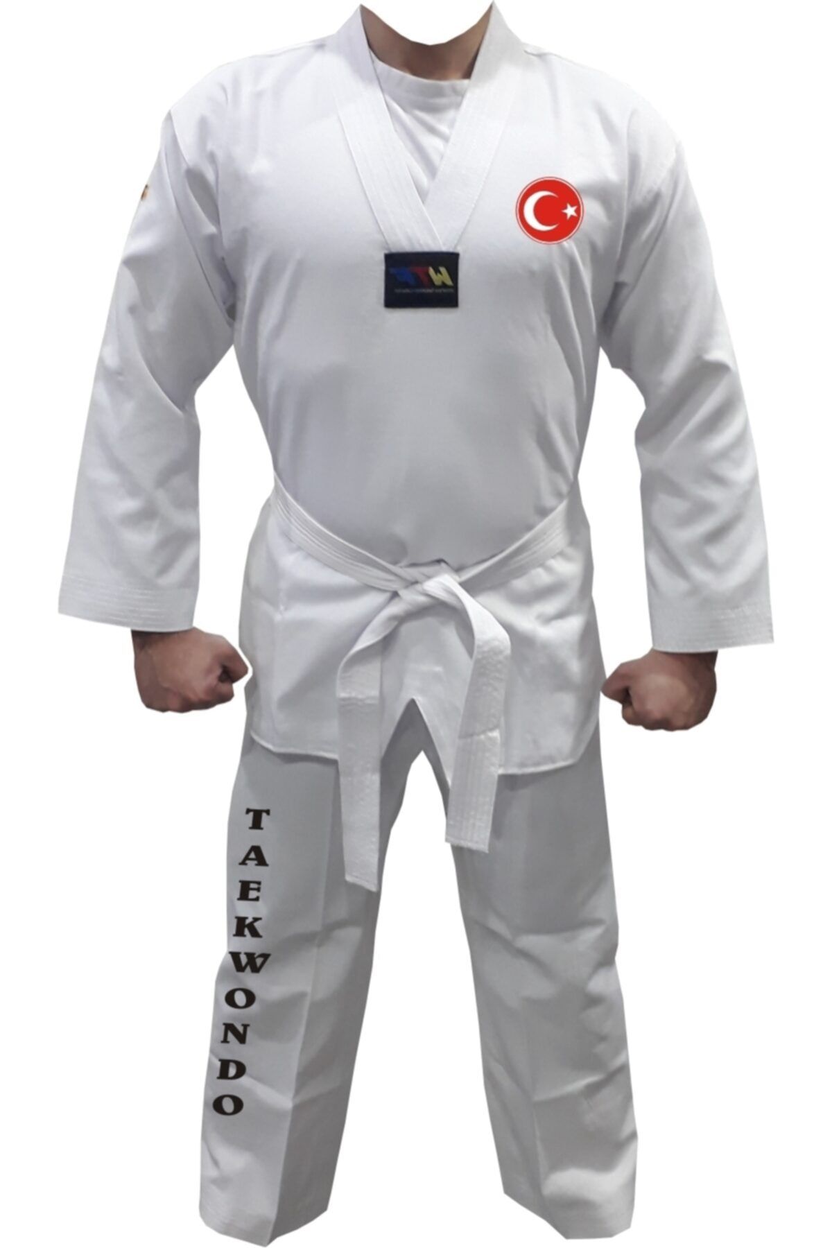 Kişiye Özel Isim Baskılı Taekwondo Elbisesi & Tekvando Elbisesi & Çocuk Ve Yetişkin Beyaz Yaka