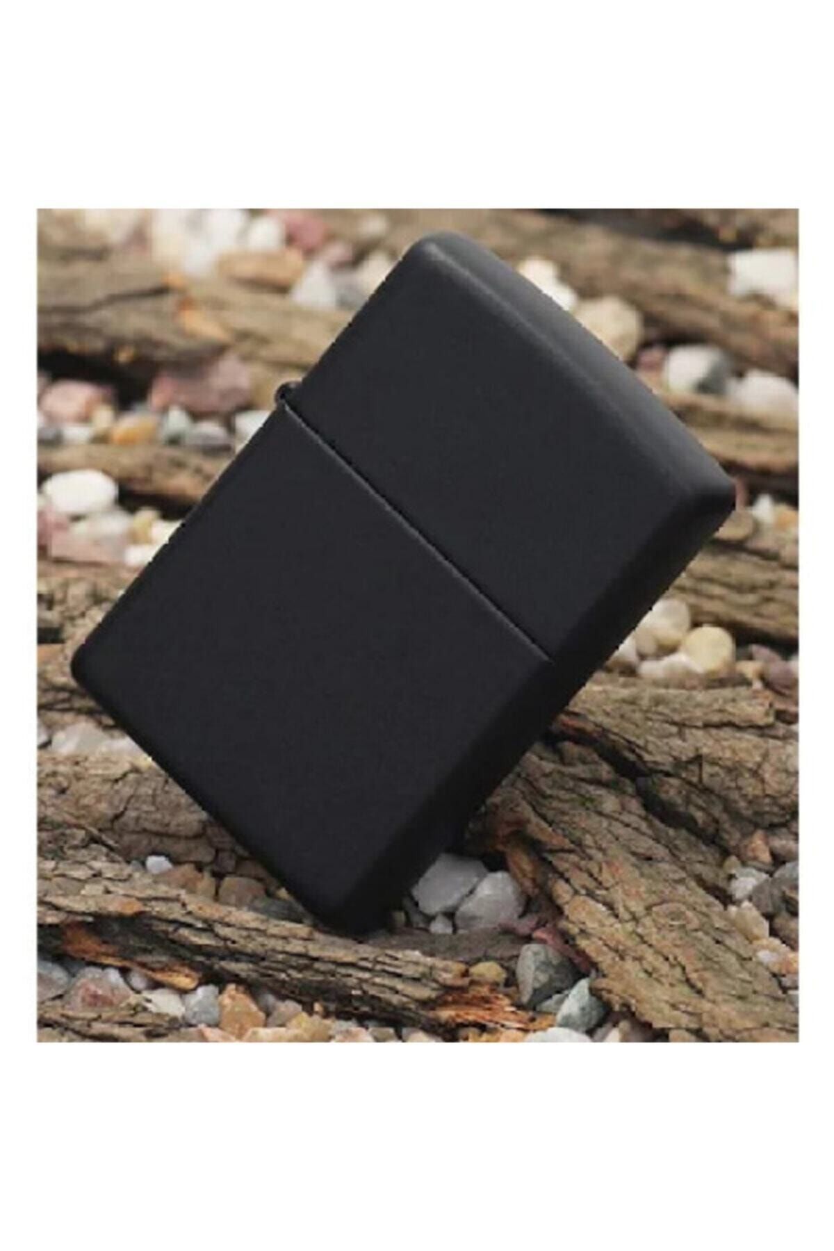 Zippo Modeli Siyah Benzinli Çakmak