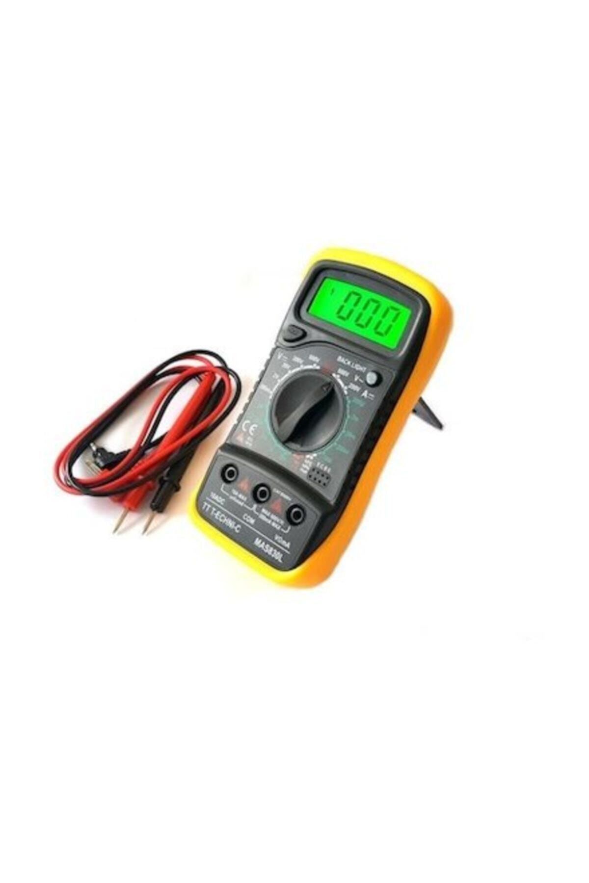 Mas830l Dijital Multimetre Ölçü Aleti Işıklı Lcd Ekranlı