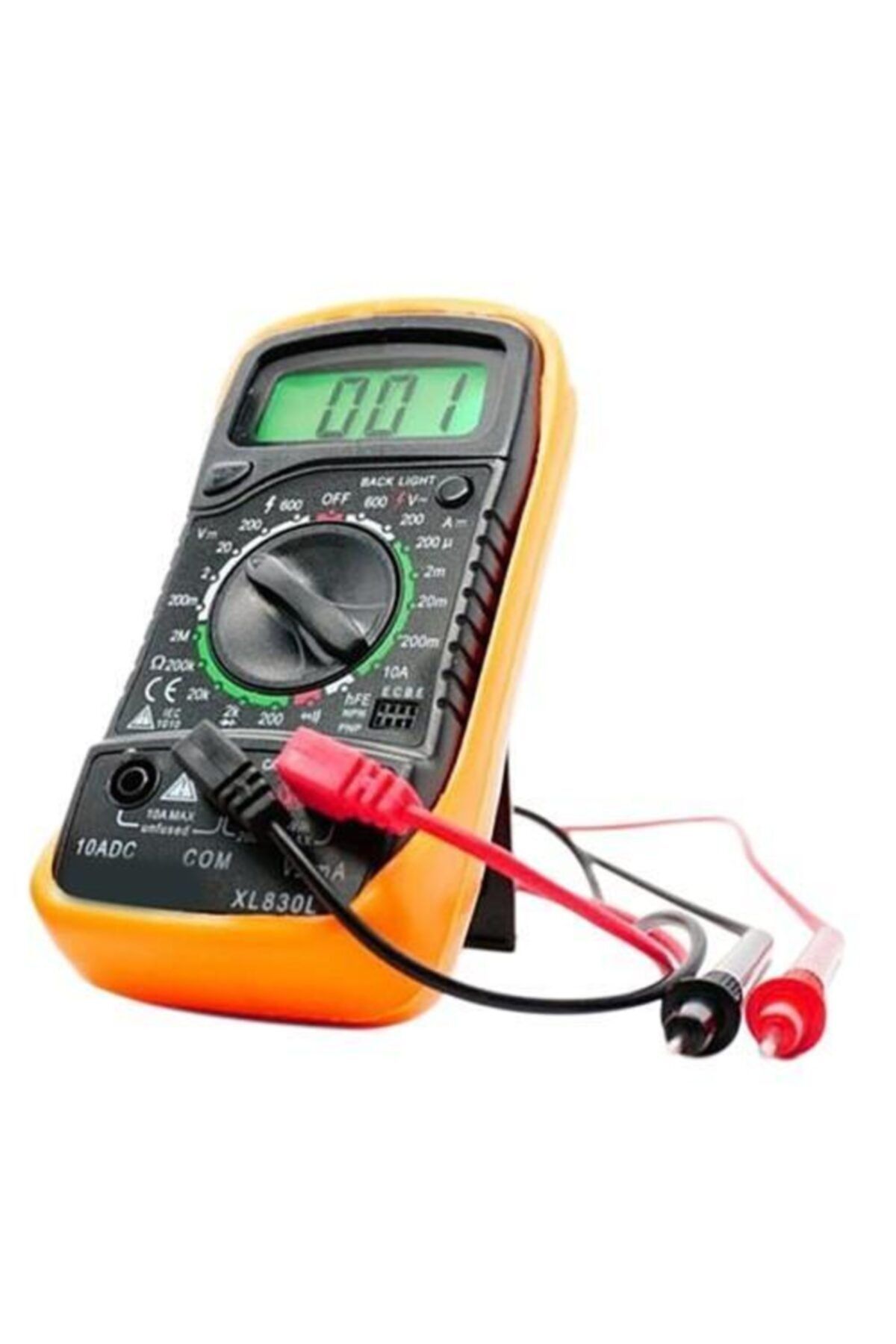 Xl830l Işıklı Dijital Multimetre Voltmetre Ampermetre Avometre , 9v Pil Hediyeli - Voltmetre - 2 Yıl