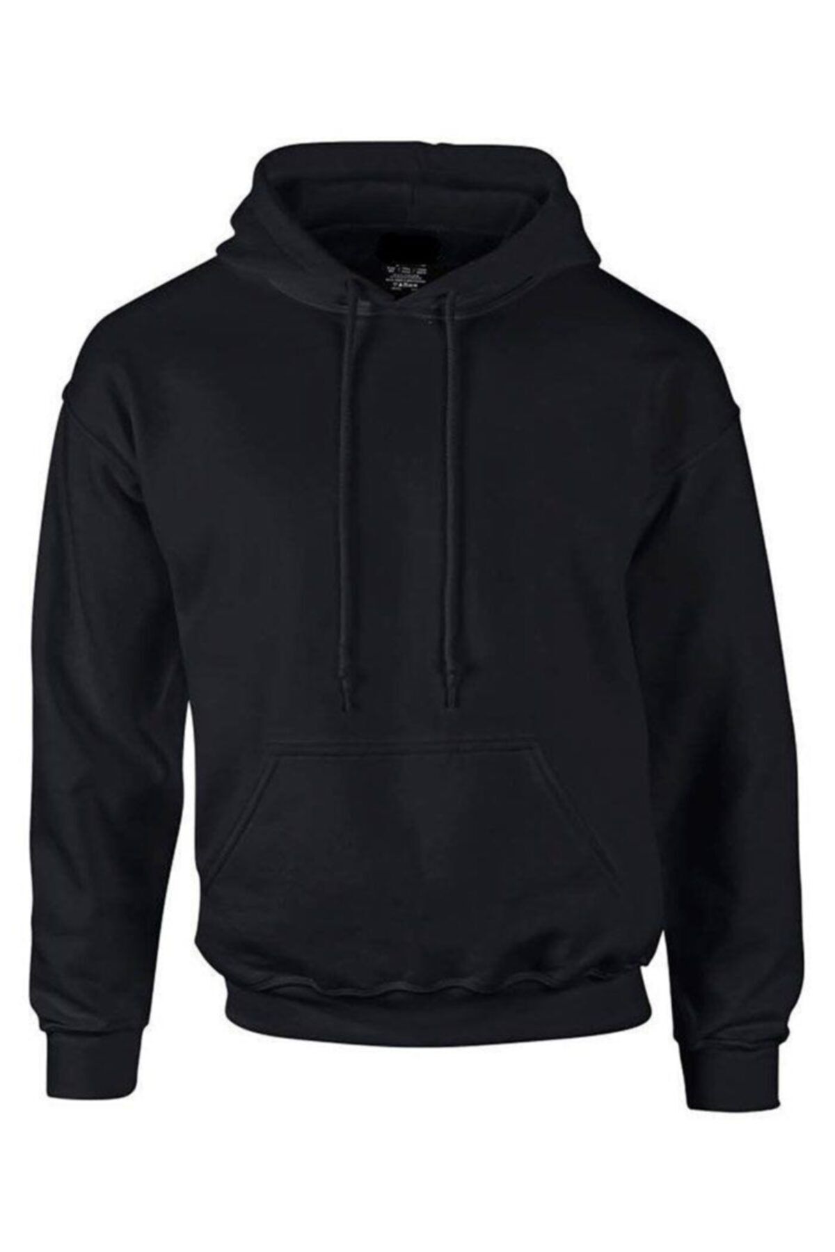 Unisex Üç Iplik Siyah Sweatshirt