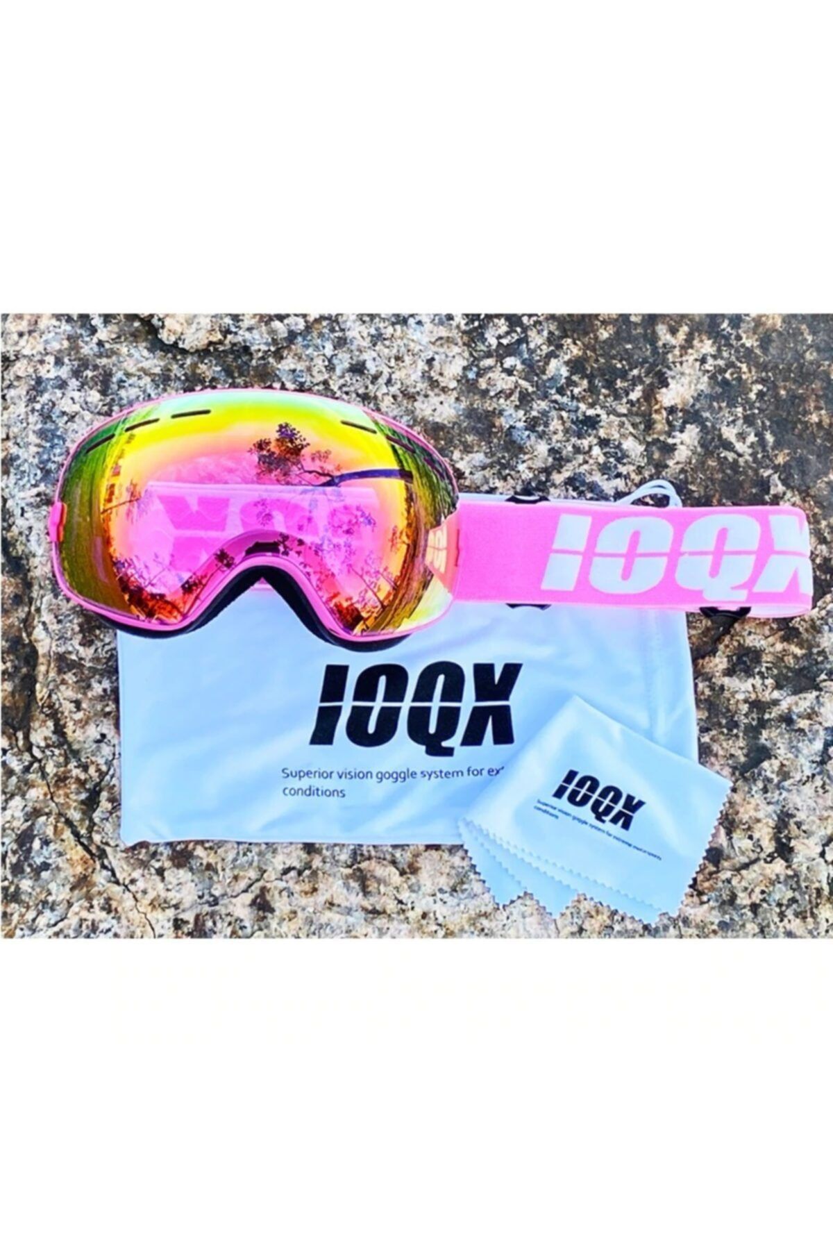 Unisex Uv400 Anti Sis Renkli Kayak Snowboard Gözlüğü