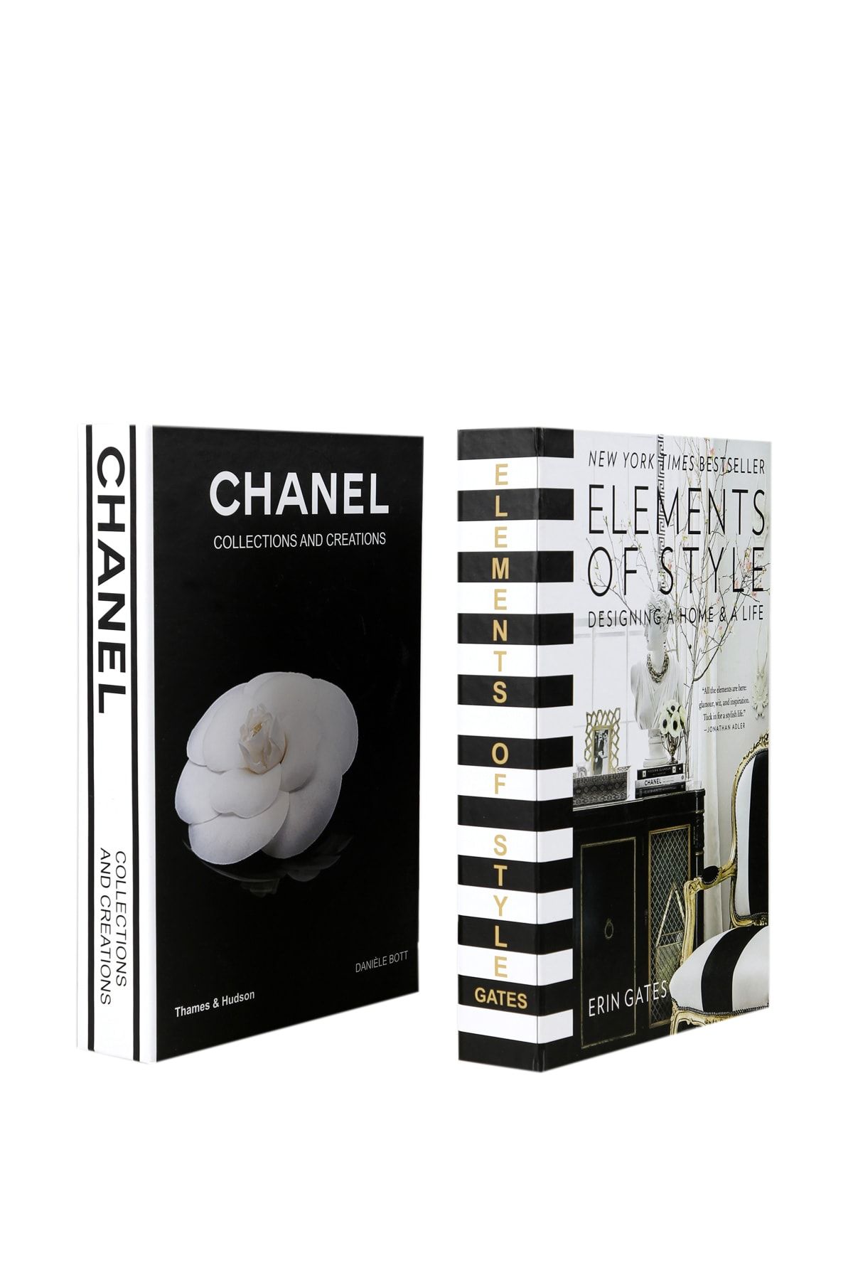 2'li Elements/gül Dekoratif Kitap Kutu