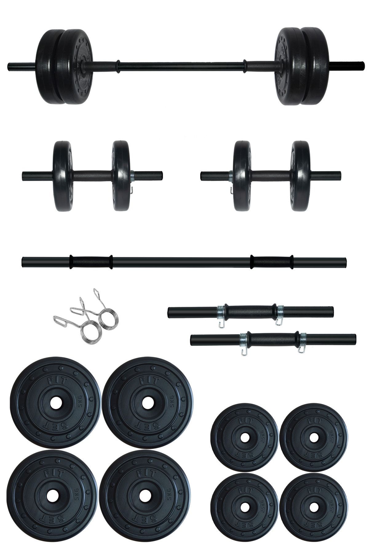 35 kg Kombo Halter ve Dambıl Seti Ağırlık Fitness Seti