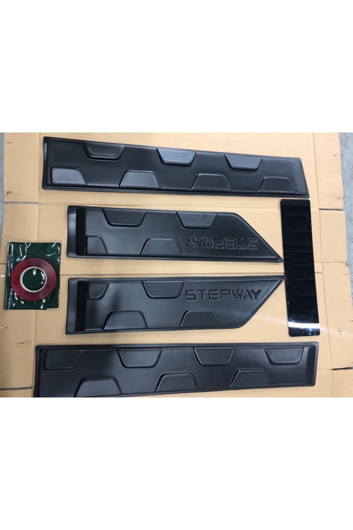 Dacia Sandero Stepway Kapı Koruma Seti Mat Siyah 2013-Uyumlu