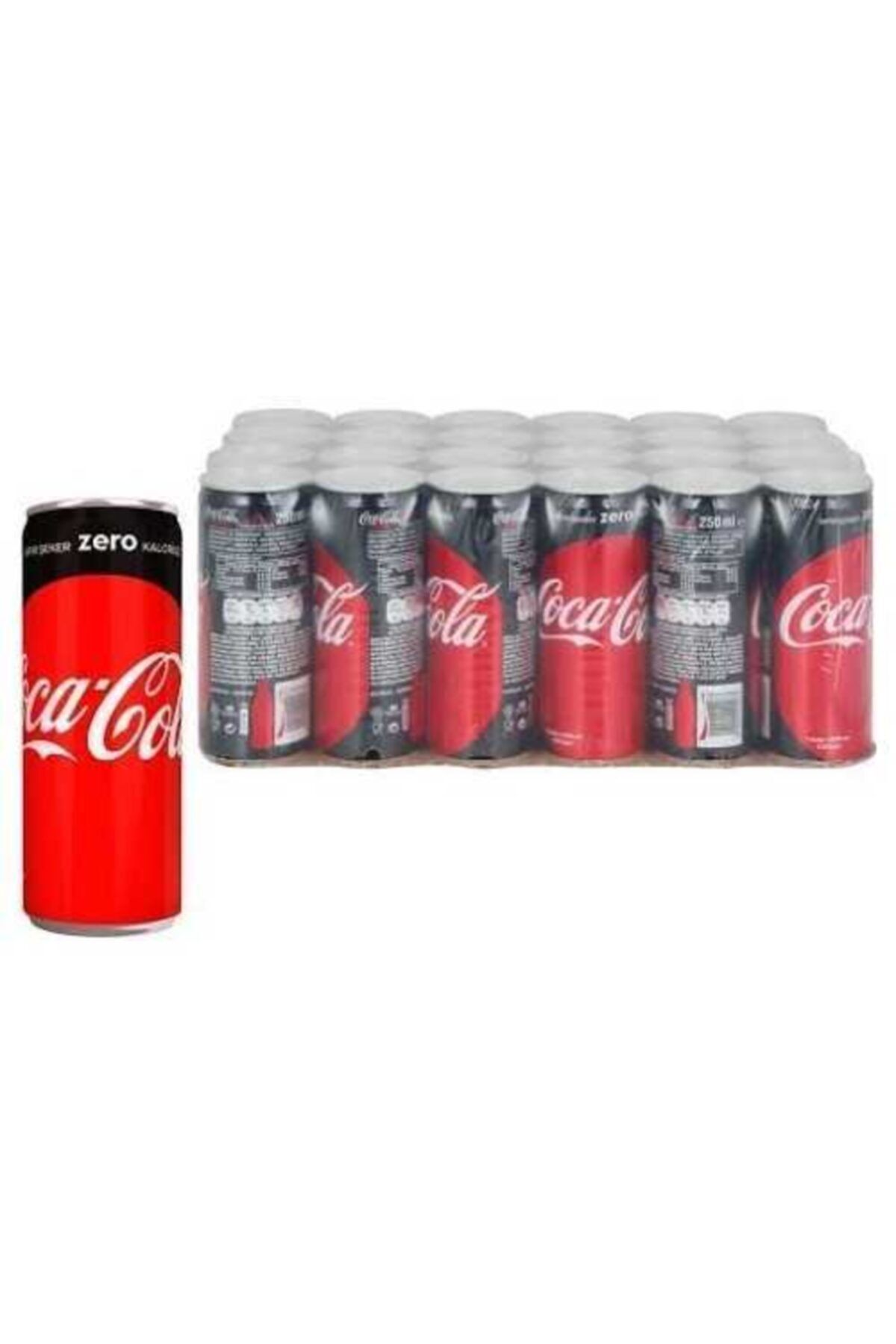 Coca Cola Slim Kutu Zero 250 ml 24’lü