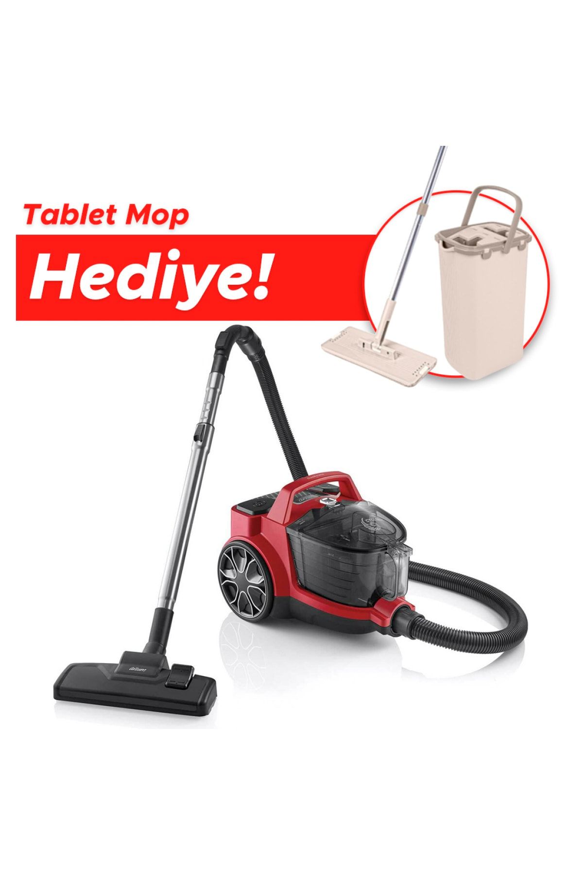 Ar4071 Clean Force Red Cyclone 890 W Toz Torbasız Süpürge Hediyeli
