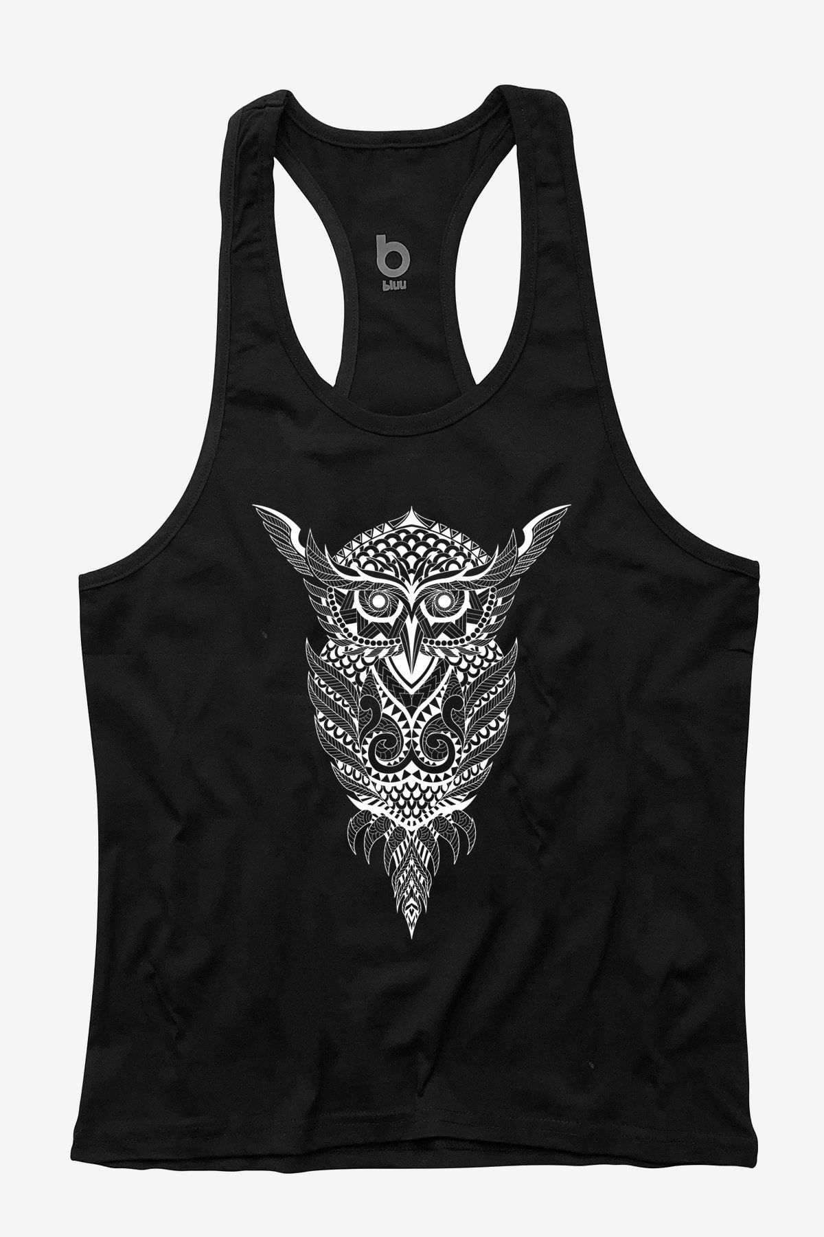 Owl Fitness Gym Tank Top Sporcu Atleti