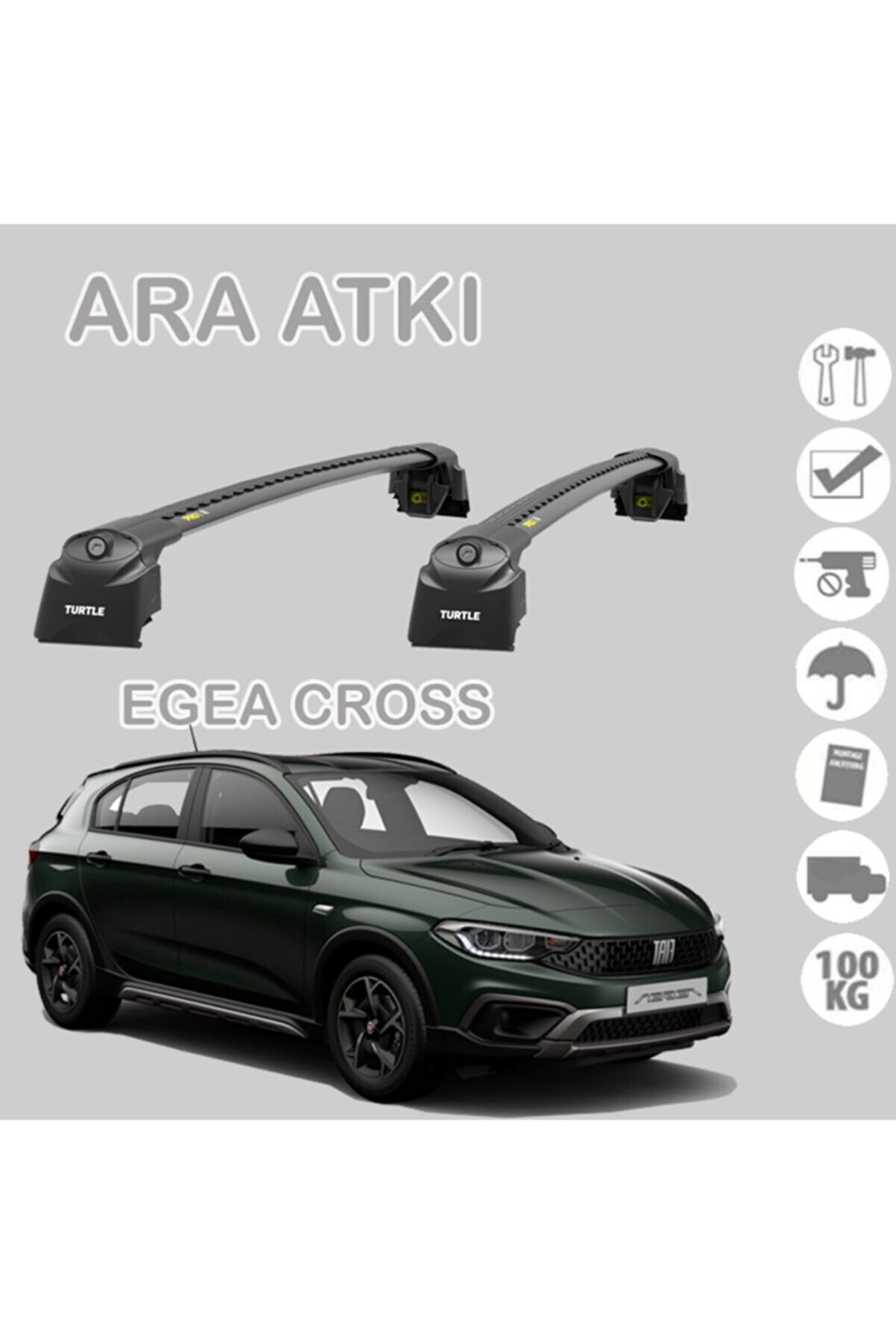 Fiat Egea Cross Air 2 Ara Atkı Tavan Taşıma Sistemleri