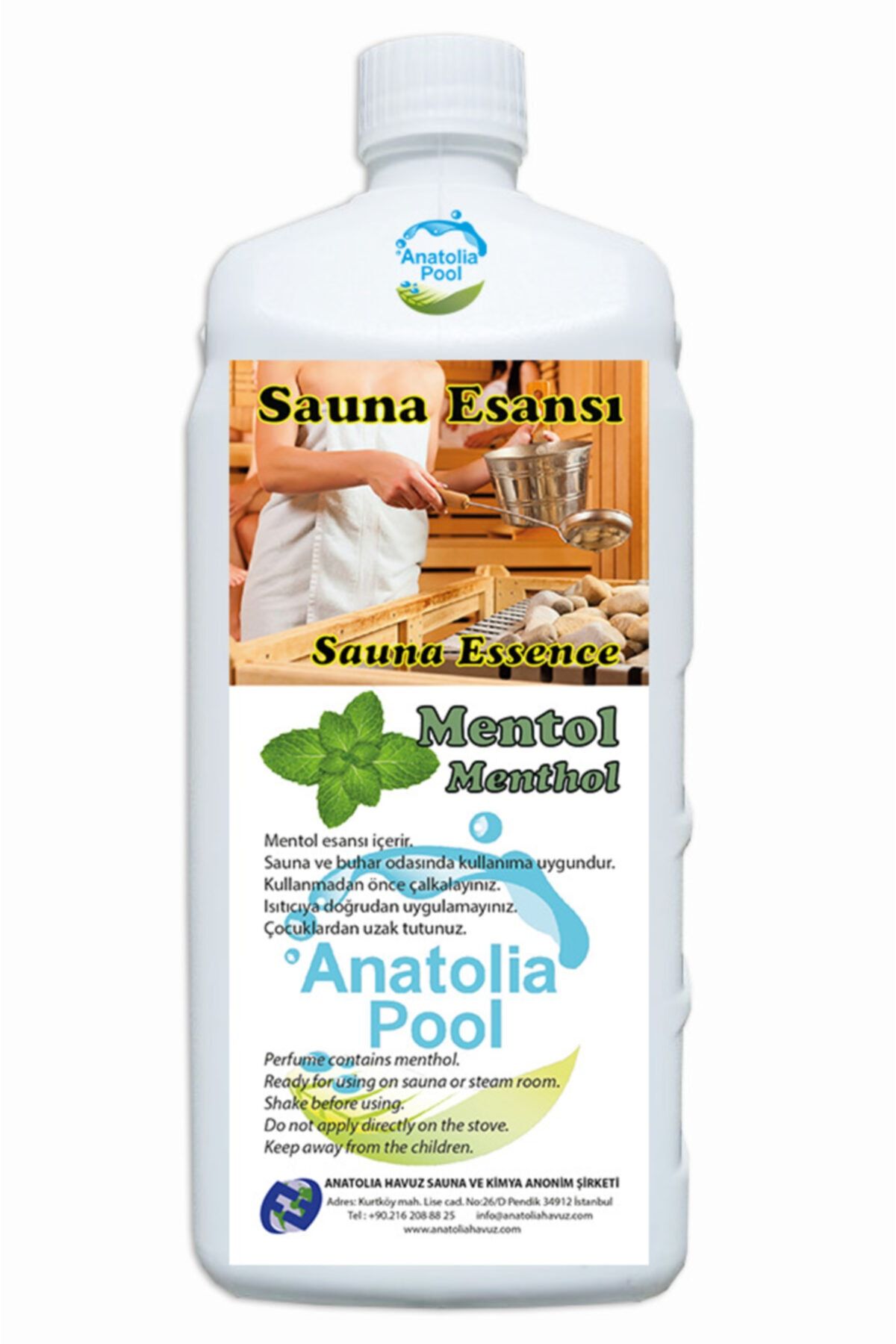 Sauna Buhar Esansı Mentol 1 Lt. ( Sauna Essence Menthol )