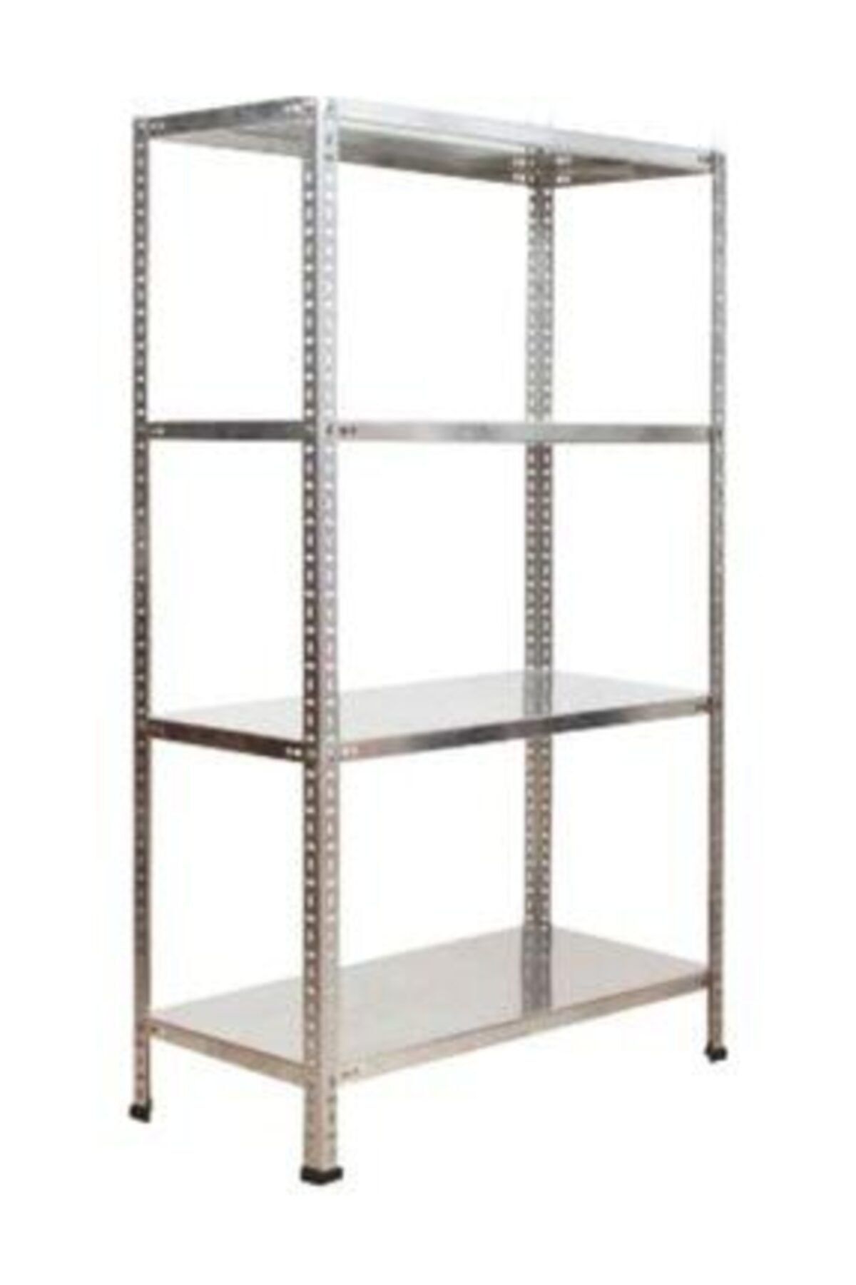 Galvanizraf 4 Katlı Galvaniz Çelik Raf Arşiv Rafı Depo Rafı Kiler Rafı 31x60x150