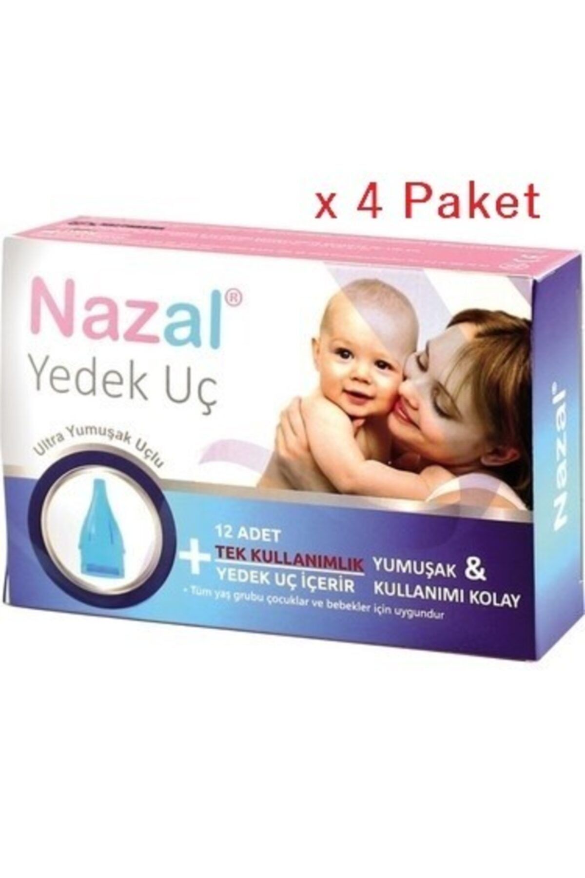 Nazal Burun Aspiratör Uyumlu Yedek Uç 4 Kutu