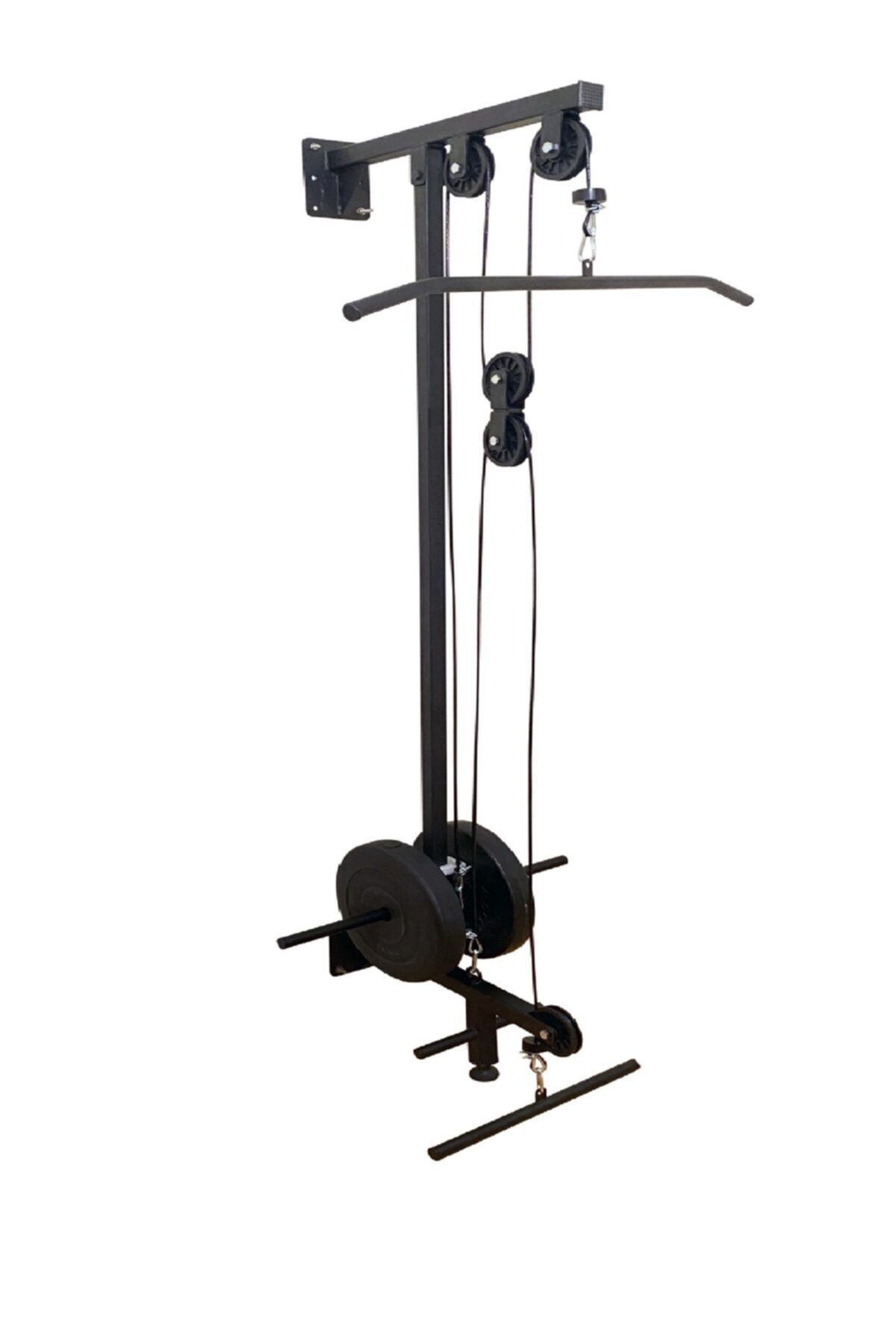 Duvar Tipi Lat Machine Pro Cable Crossover Lat & Row Çalışma Istasyonu Tugla Için Uyumludur