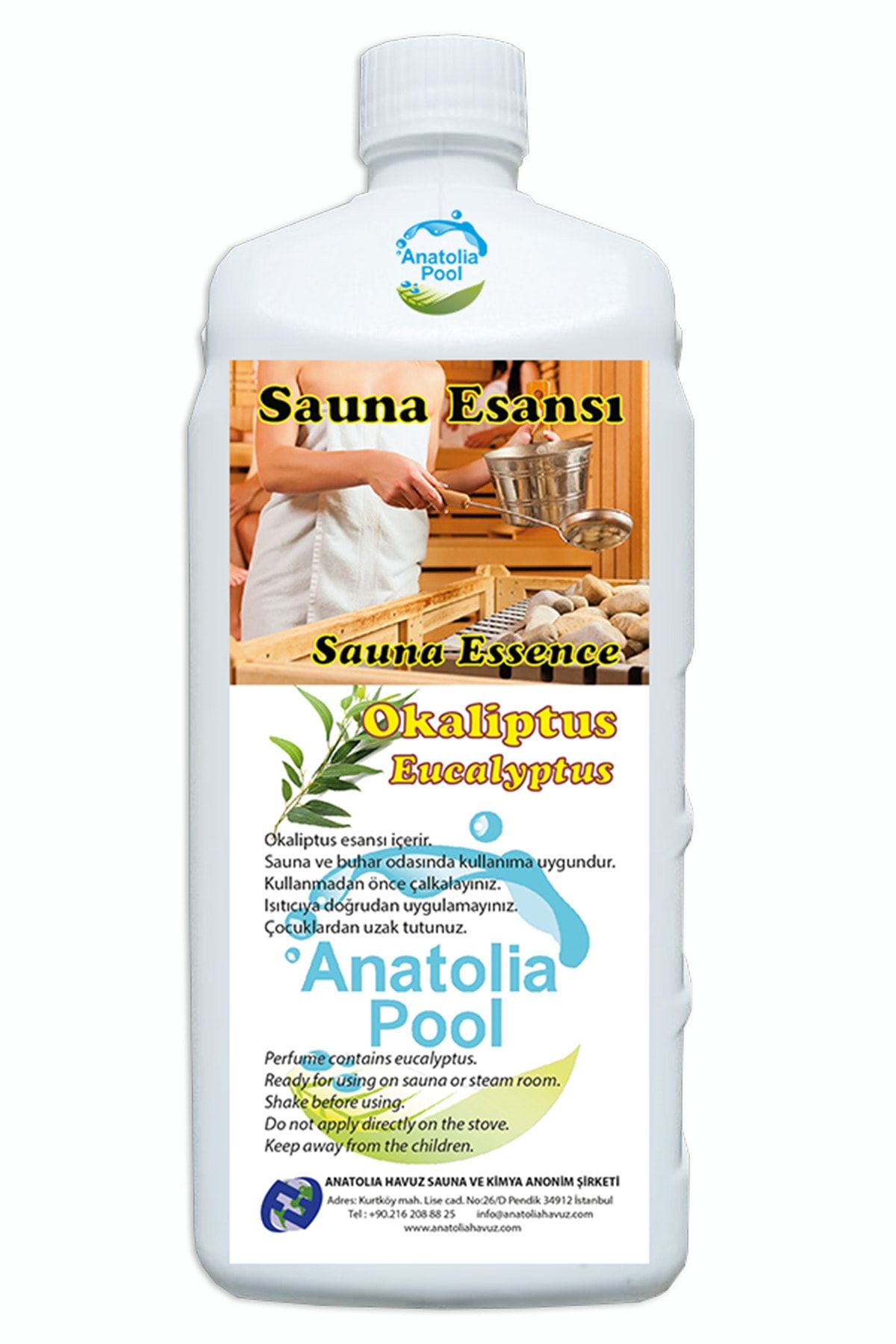 Sauna Buhar Esansı Okaliptus 1 Lt. ( Sauna Essence Eucalyptus )