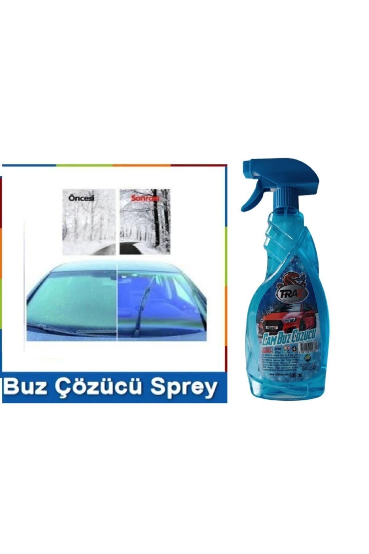 Trax Oto Cam Buz Çözücü 500 Ml & Araba Buğu Önleyici Sprey 500 Ml Buz Ve Buğu Çözücü 2 Si Bir Arada