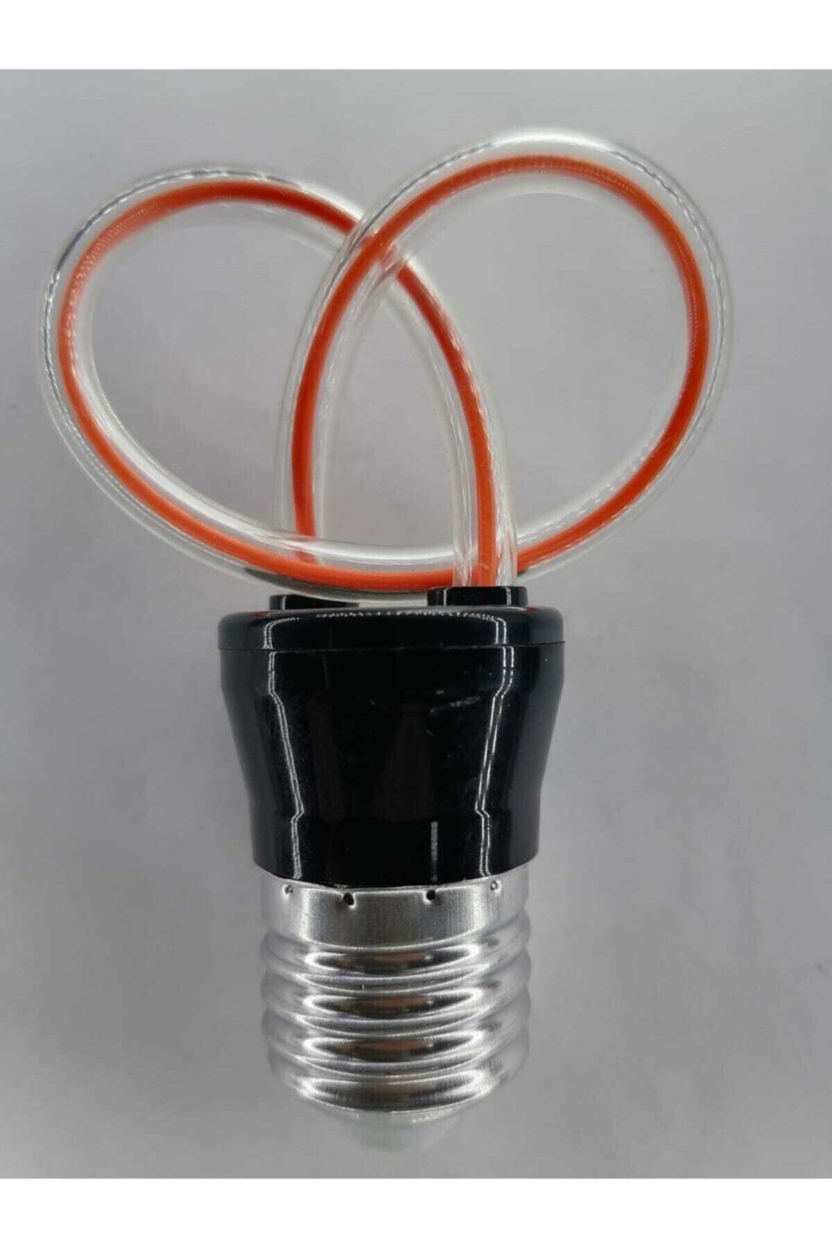 6w Flament Flexıble Led Ampul Çiçek E27 Duy Kırmızı