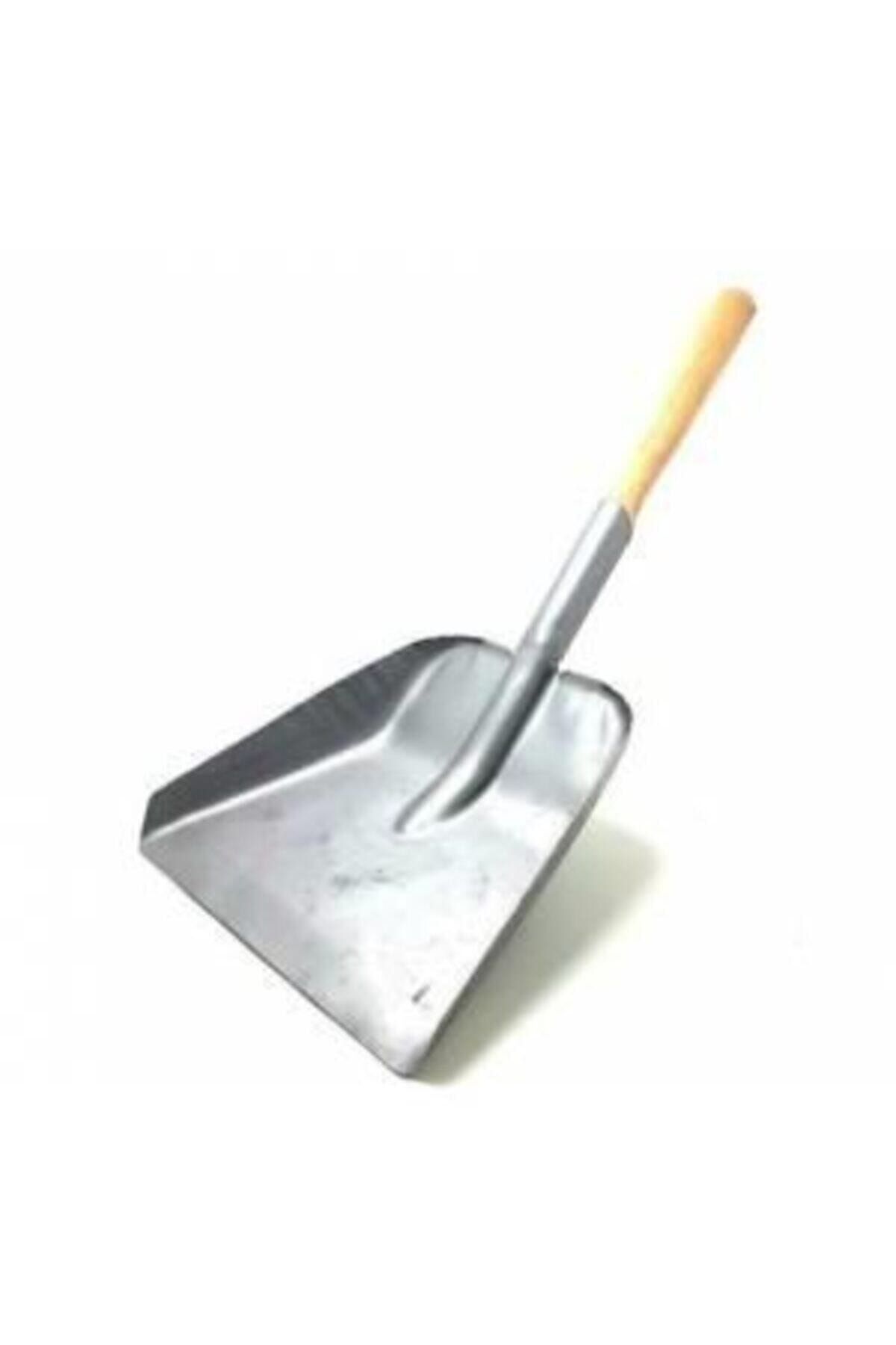Geniş Metal Faraş Kürek Soba Küreği Çöpçü Küreği Saplı