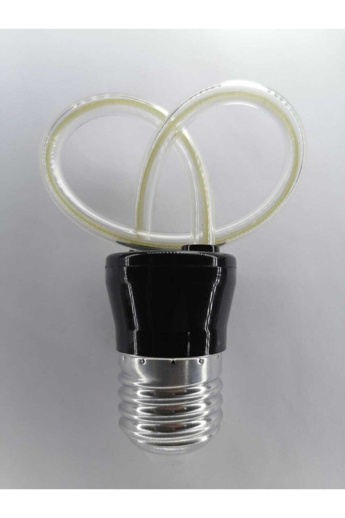 6w Flament Flexıble Led Ampul Çiçek E27 Duy Mavi